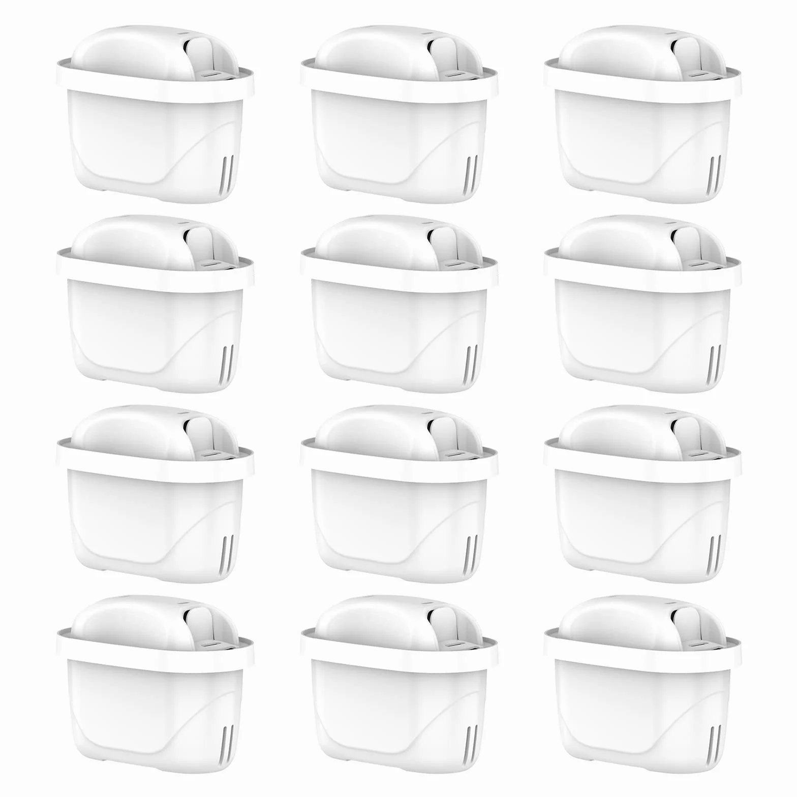 GLACIER FRESH Lot de 12 cartouches filtrantes | compatibles avec Brita Maxtra+, Style, Marella, Elemaris, XL, Fun