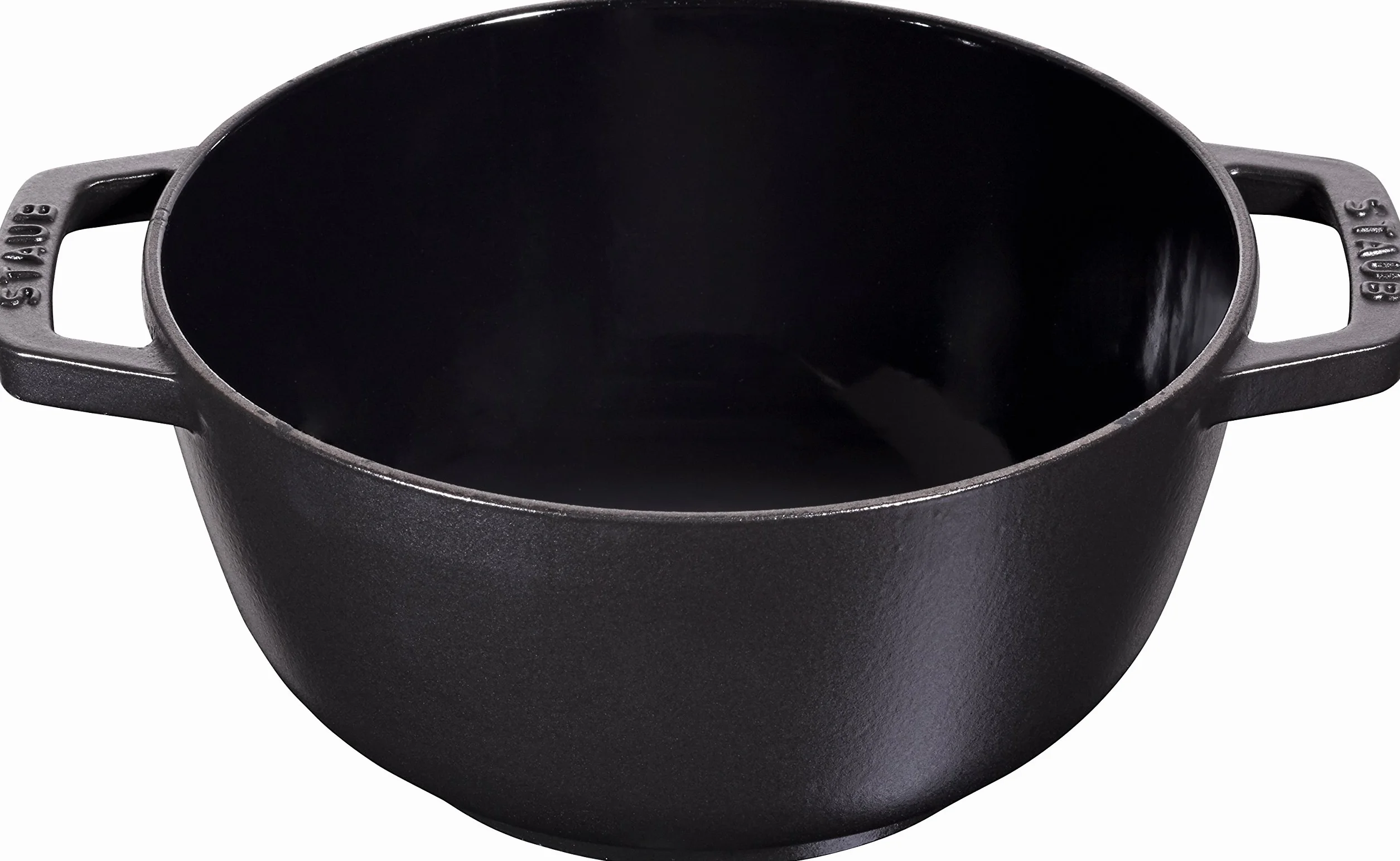 STAUB Service à Fondue en Fonte, avec 6 Fourchettes à Fondue, Pour Fondue Savoyarde, Bourguignonne et au Chocolat, Ø 20 cm, Noir Mat
