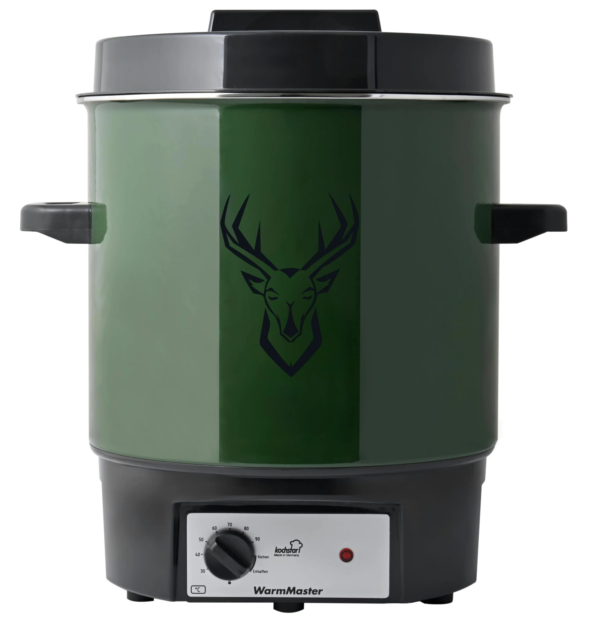 KOCHSTAR K99125035, Stérilisateur de bocaux électrique, Thermostat, 27 litres, Acier Emaillé, Décor Cerf