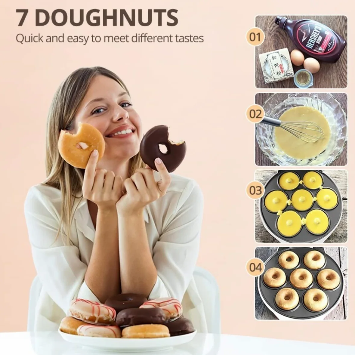 Mini donuts pour les familles avec enfants, pour goûter et divertir