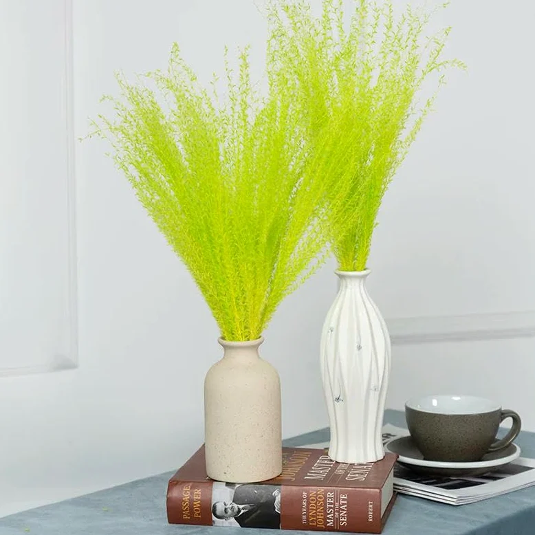 Véritable petite herbe séchée bouquet de mariage plantes naturelles décoration d'intérieur fleurs artificielles séchées Phragmites fleur ornementale
