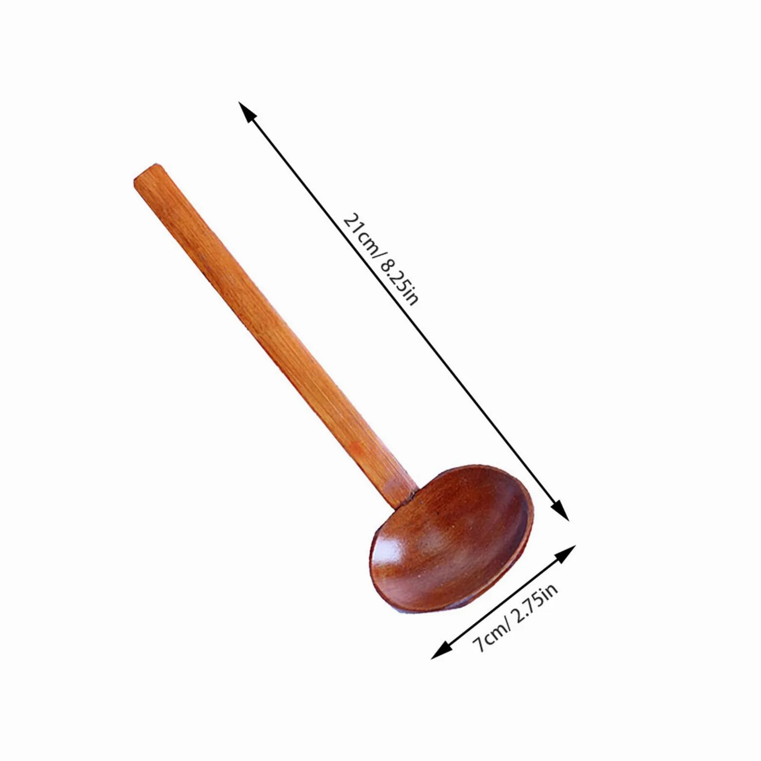Sosoport 4pièces Lot de Cuillères à Ramen Bois Long Manche Forme Octogonale Ustensiles de Cuisine Polyvalents pour Soupe et Porridge