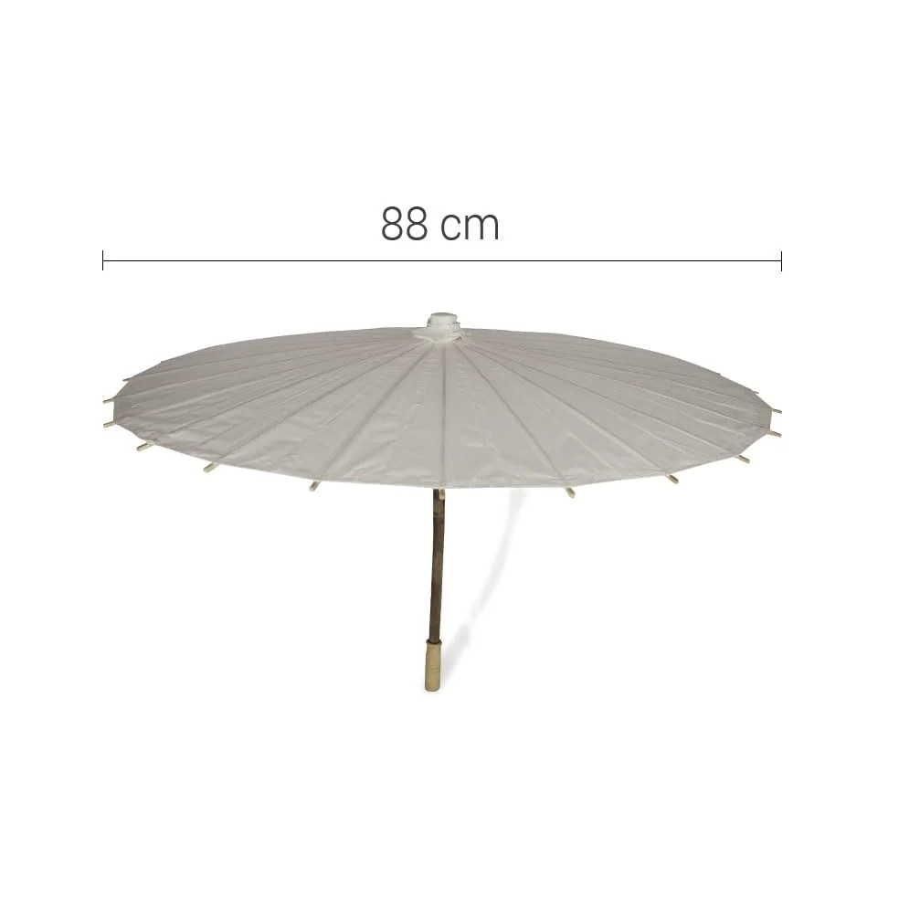 OLILLY - Grandes Ombrelles (Diamètre 88 cm) en Papier et Bambou - Pack de 10 ou 50 Ombrelles - Large choix de couleurs disponible