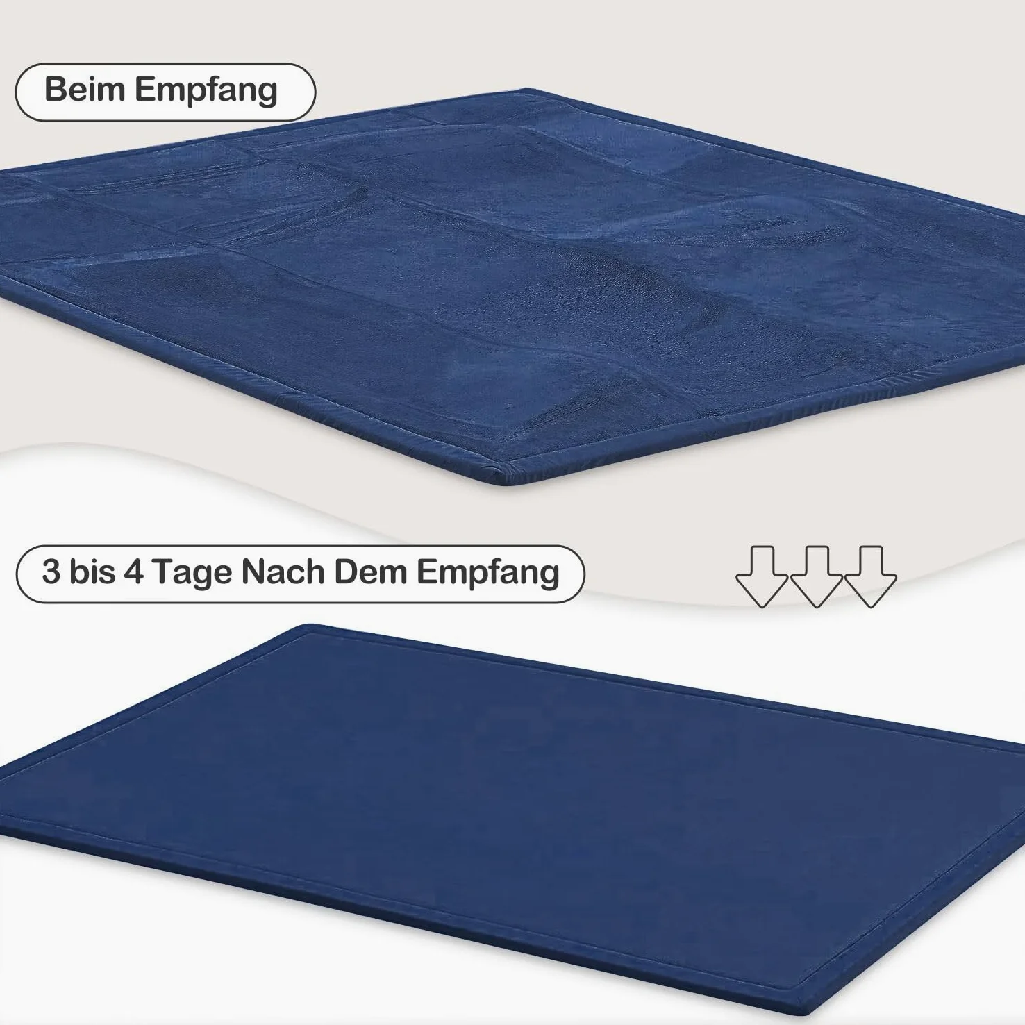 Les Enfants Plein de Velours épaississement de Couverture des Tapis Tapis Enfants antidérapante Tatami pour agrandir Jouer Tapis Salon, la Chambre du bébé, Salon (Bleu Foncé,80 * 150CM)