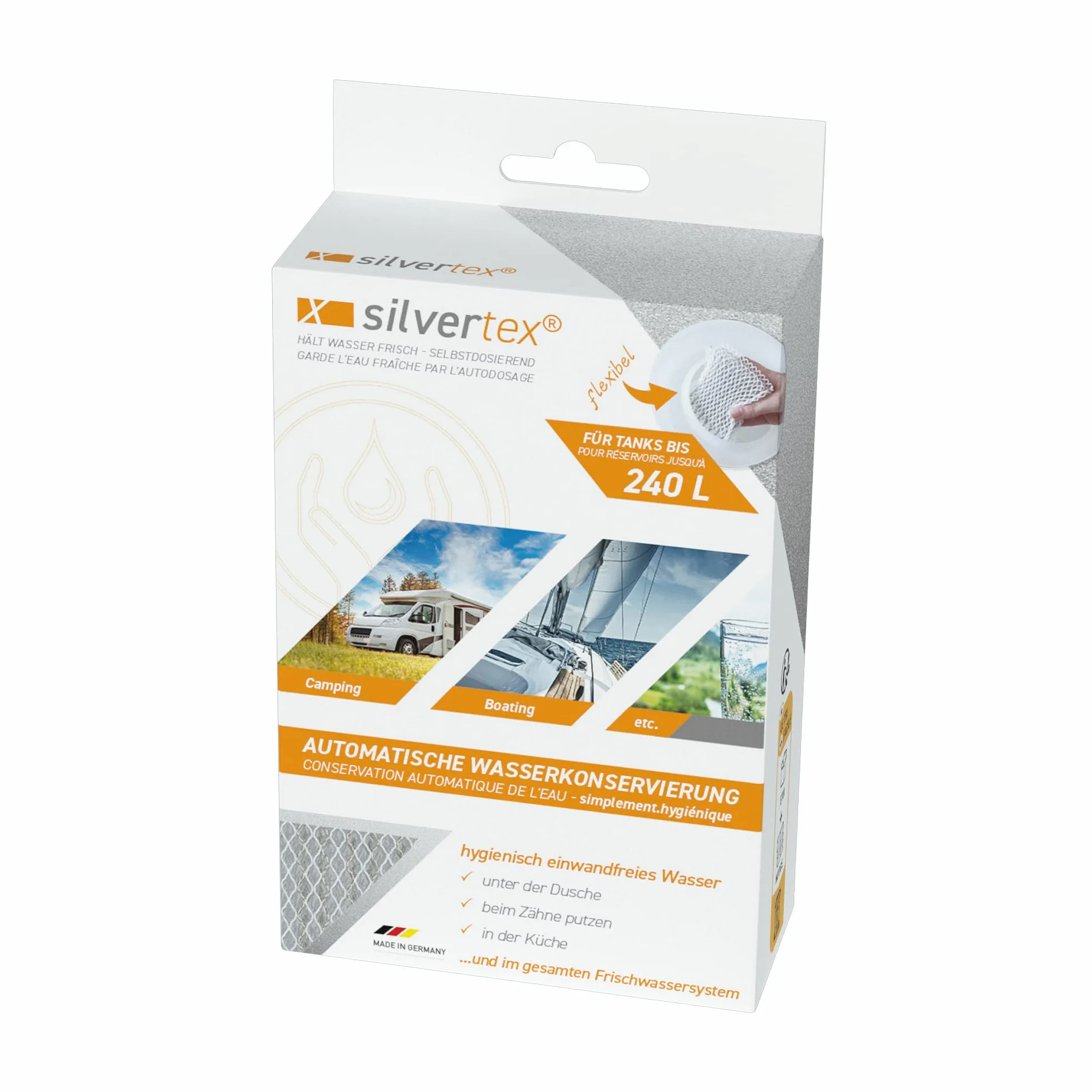 WM aquatec Silvertex pour la Conservation Automatique de l'eau dans Le Camping-Car, la Caravane et Le Bateau