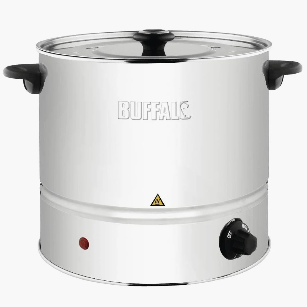 Buffalo Cuiseur vapeur en acier inoxydable avec couvercle