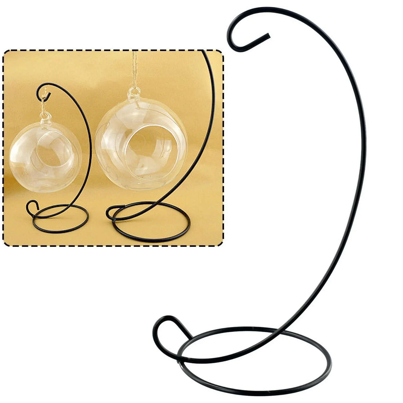 Lot de 20 supports de boules de Noël en métal pour décoration de maison, fête, mariage, loisirs créatifs, décoration de Noël