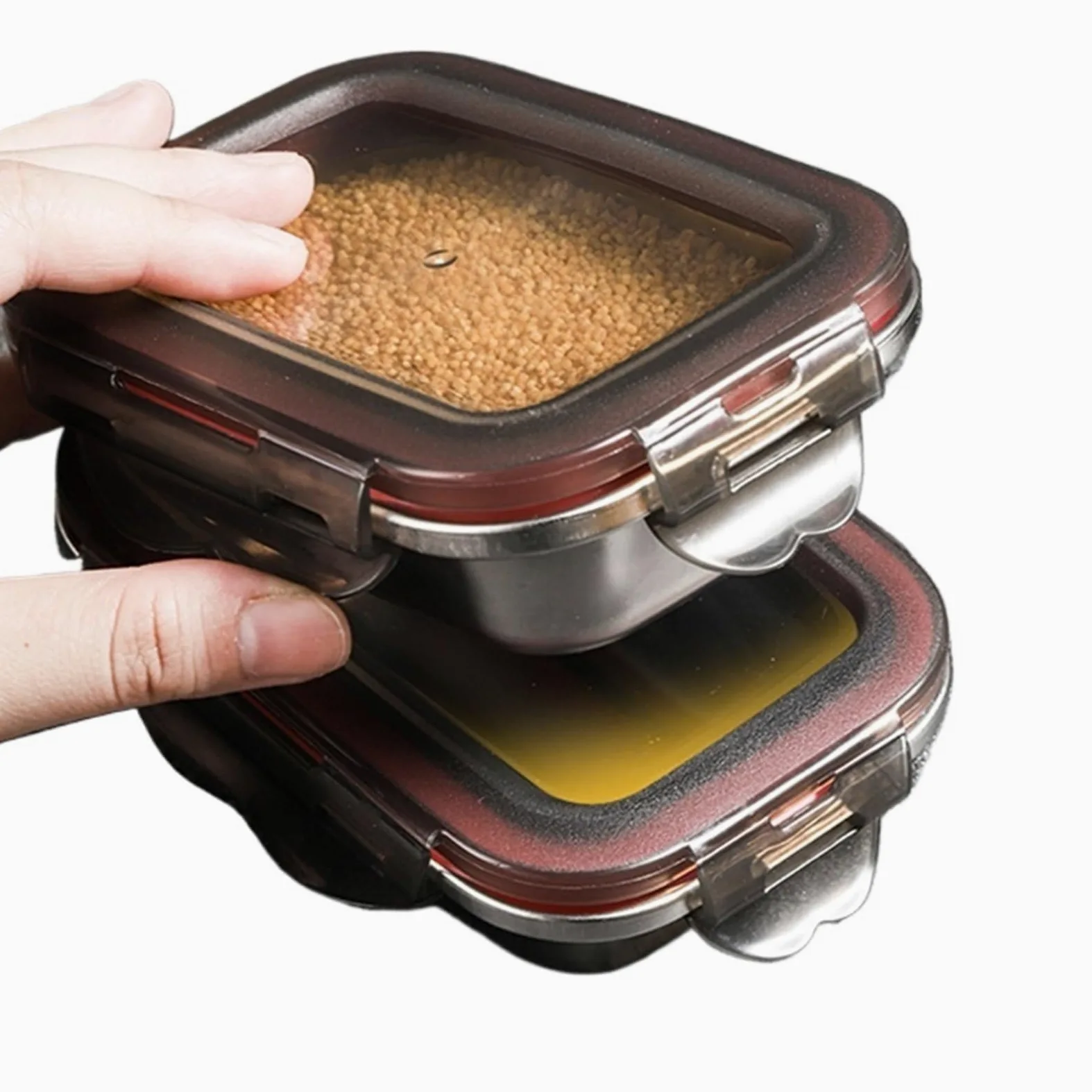 Bento Lunch Boite Boîte à déjeuner Bento étanche et hermétique for Le Voyage(600ML 1500ML)