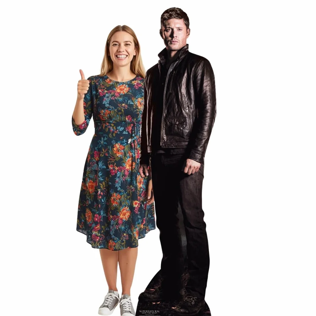 Star découpes Dean Winchester Hunter Supernatural Vie Taille Carton découpé avec mini Dessus de table, Multi Couleur