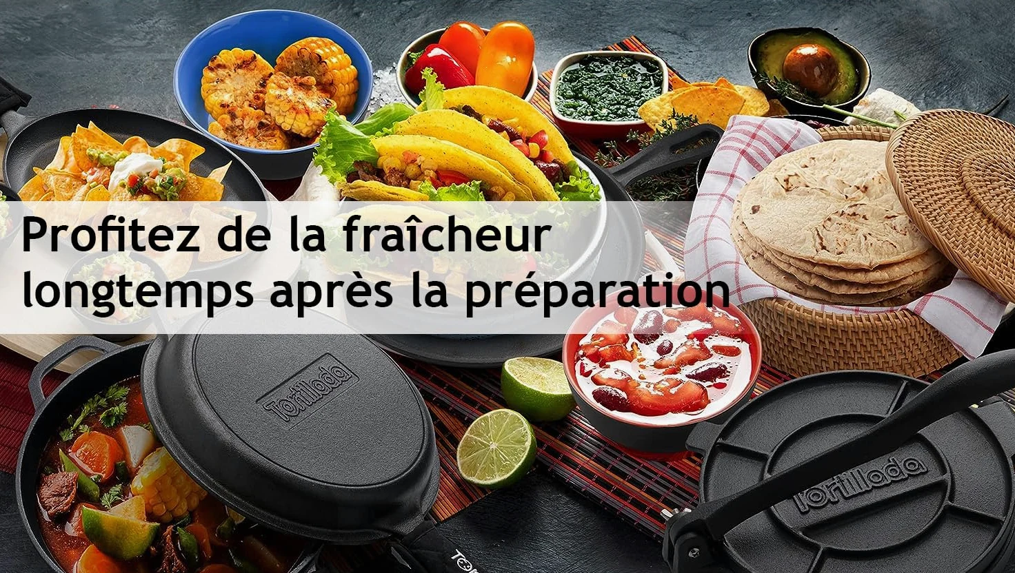 Tortillada - Chauffe Tortillas 26 cm Rotin – Panier à Pain Fait Main pour Tortillas, Wraps et Pain Plat – Avec Tissu en Coton, Garde les Aliments Chauds