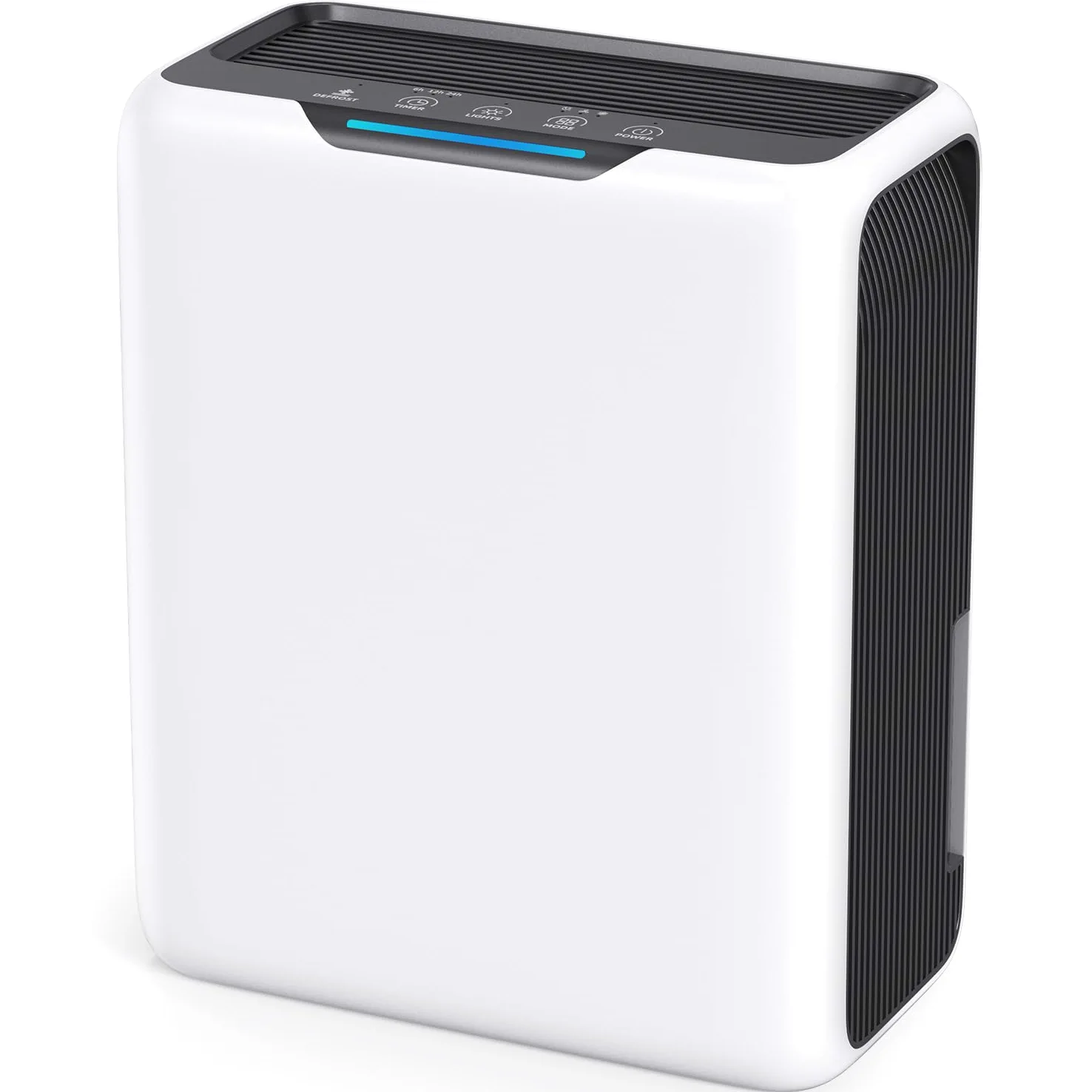 Deshumidificateur d Air 3L, Déshumidificateur pour la 20㎡ Maison, Double Peltier Effet, 30dB Ultra Silencieux Déshumidificateurs pour Chambre, Dégivrage Intelligent, Minuterie 24H