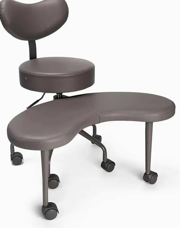 Siege Assis Genoux Chaise de Siège pour Enfants pour S'asseoir Les Jambes Croisées, Chaise Ergonomique à Genoux avec Repose-pieds, Tabouret de Méditation/chaise D'extérieur pour Salon de(Color:Marron)