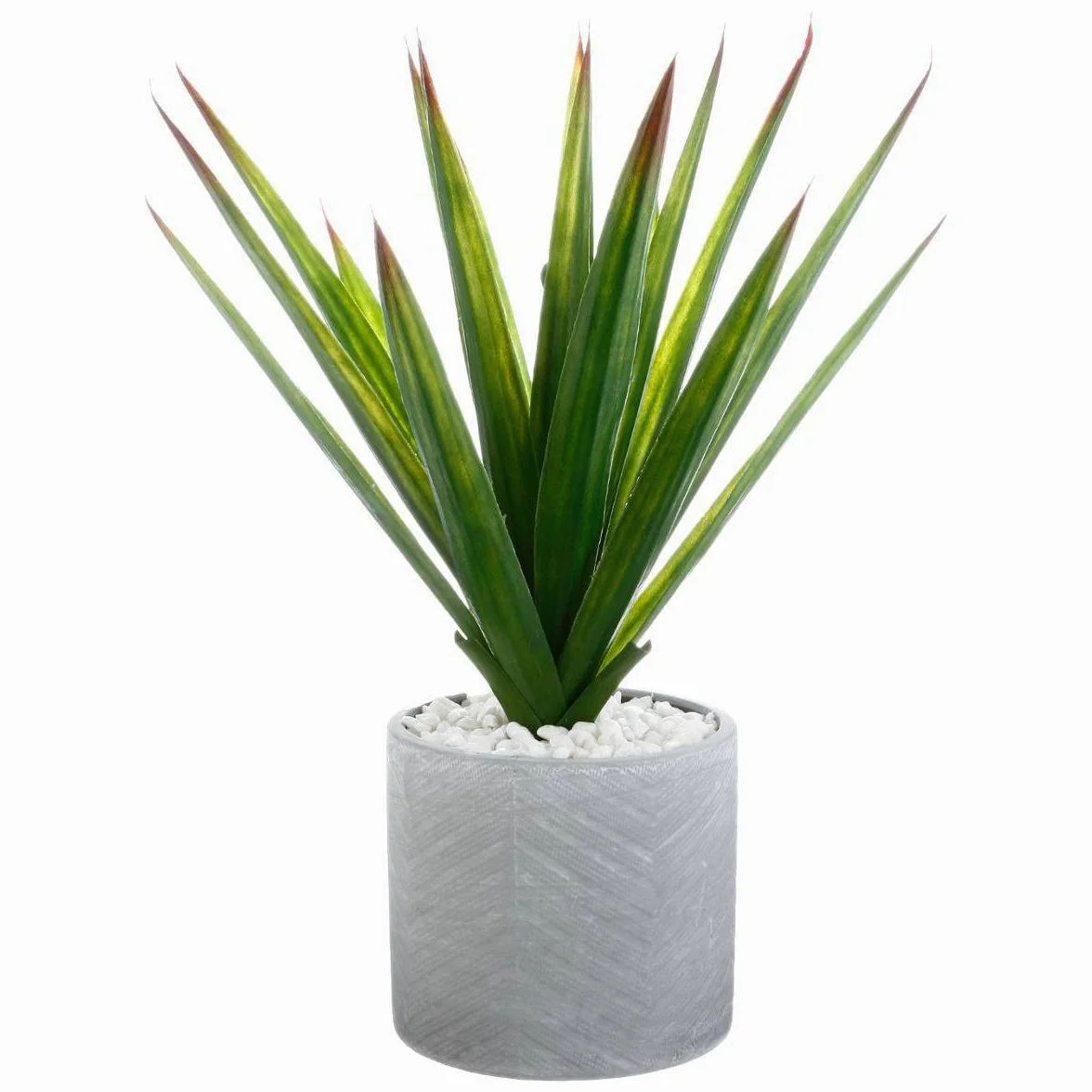 Plante Artificielle Aloe Vera dans Un Pot en céramique H 49 cm - Atmosphera