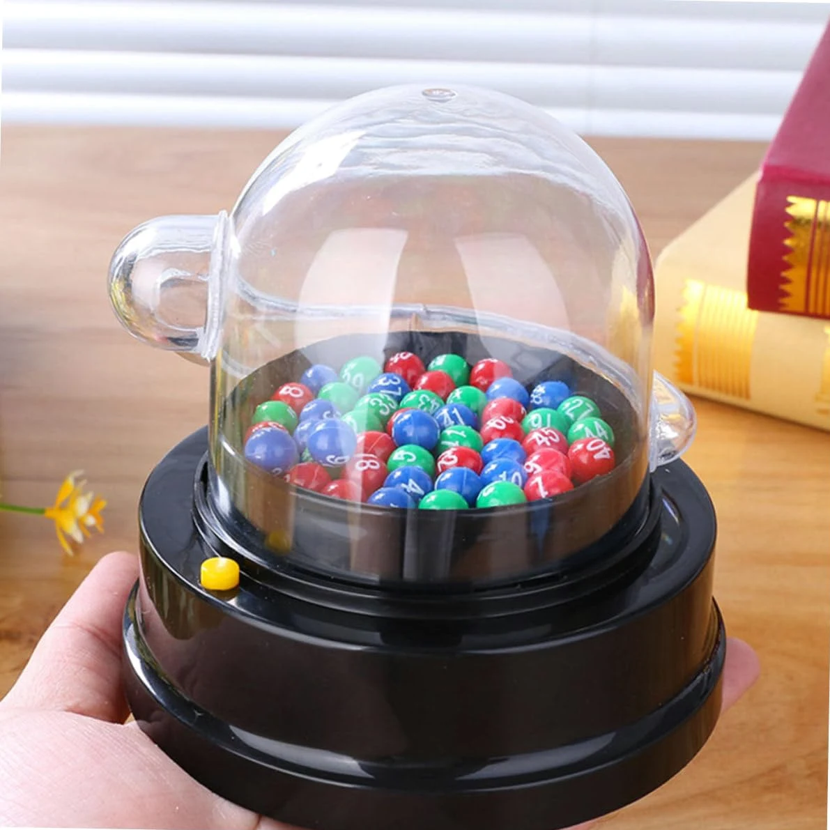 ifundom Machine à Loto Machine à Boules de Loterie pour Âges Variés Design Transparent Résultat Équitable Jeux de Société et Karaoké