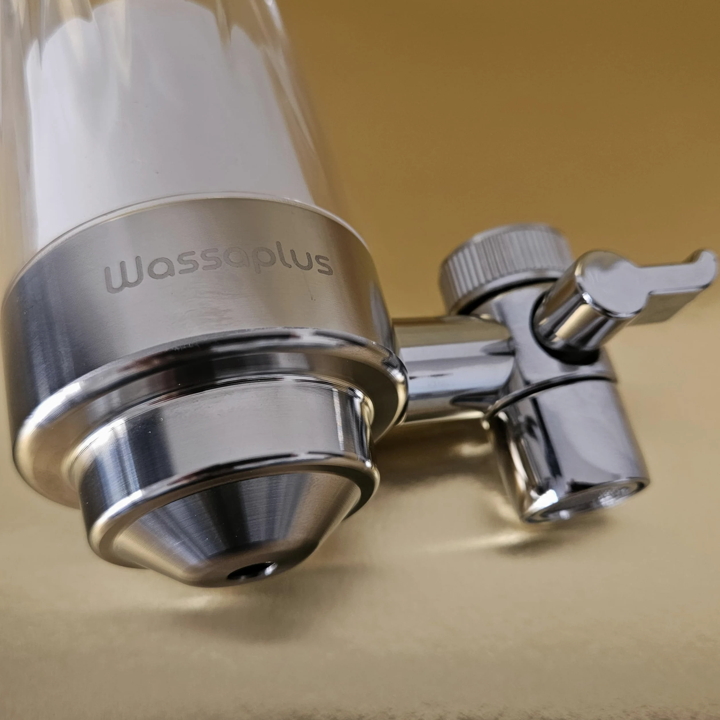 Super Core Filtre à eau pour robinet en acier inoxydable – Purificateur d'eau écologique – Élimine le chlore, les bactéries, la rouille, les microplastiques et améliore le goût de l'eau