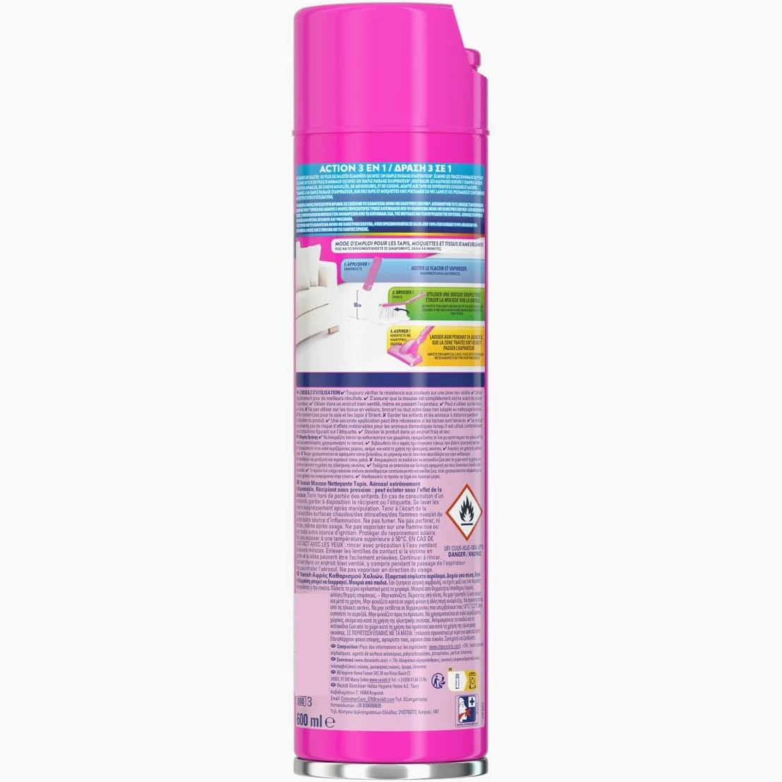 Vanish Nettoyant Tapis et Moquette - Détachant lot de 6 x 600 ml
