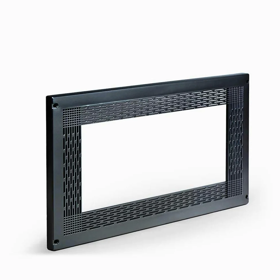 Cadre de Décoration Universel pour Micro-ondes 60x40 cm – Installation sur Meuble de Cuisine avec Kit Inclus – Résistant à la Chaleur – Installation Facile (Noir)