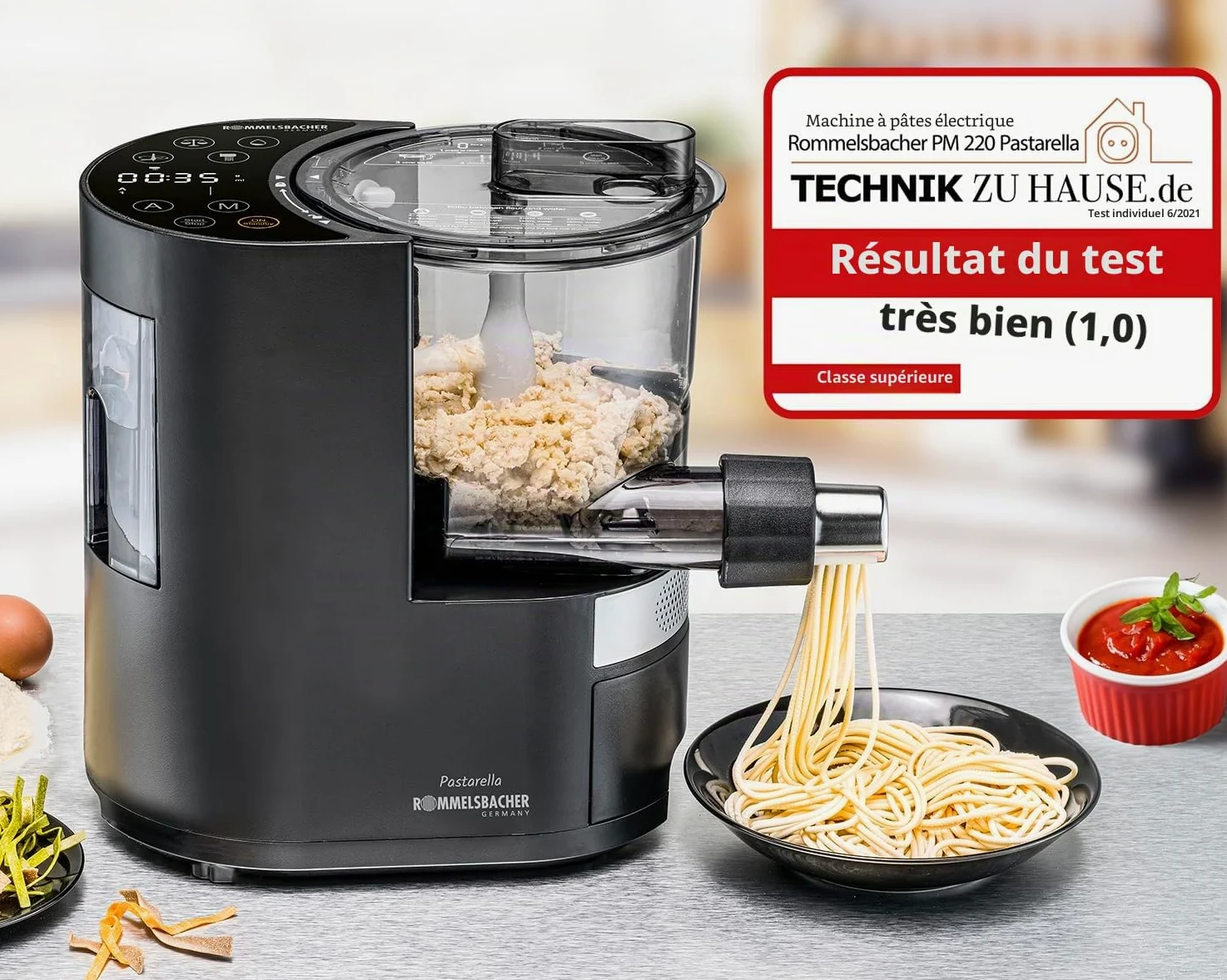 Rommelsbacher PM 220 Pastarella Machine à pâtes Plastique Noir