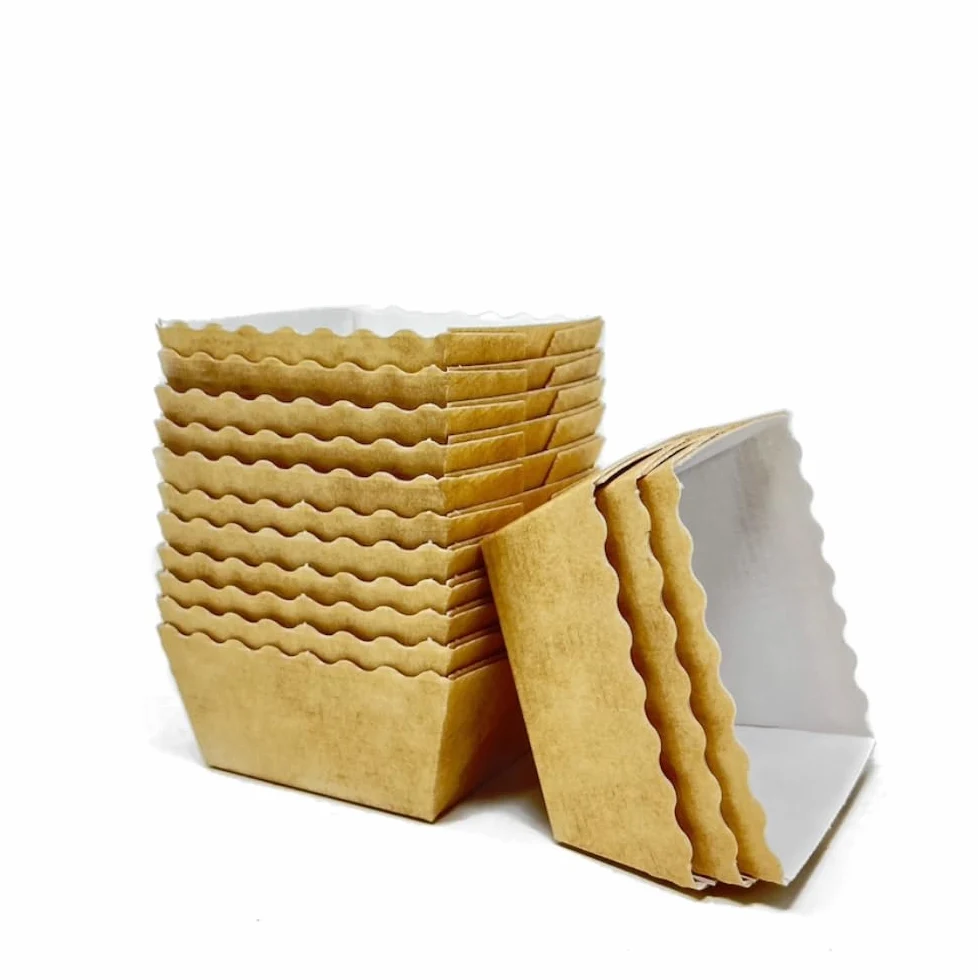 Bakery Direct Lot de 200 moules à gâteaux jetables carrés