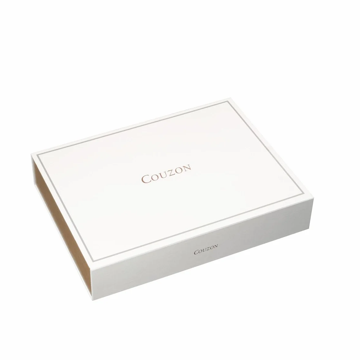 COUZON - Ménagère 50 couverts de table en coffre bois pour 12 personnes - J'aiGoûté - Acier inoxydable 18/10, Finition Miroir, Epaisseur 4 mm - Inox
