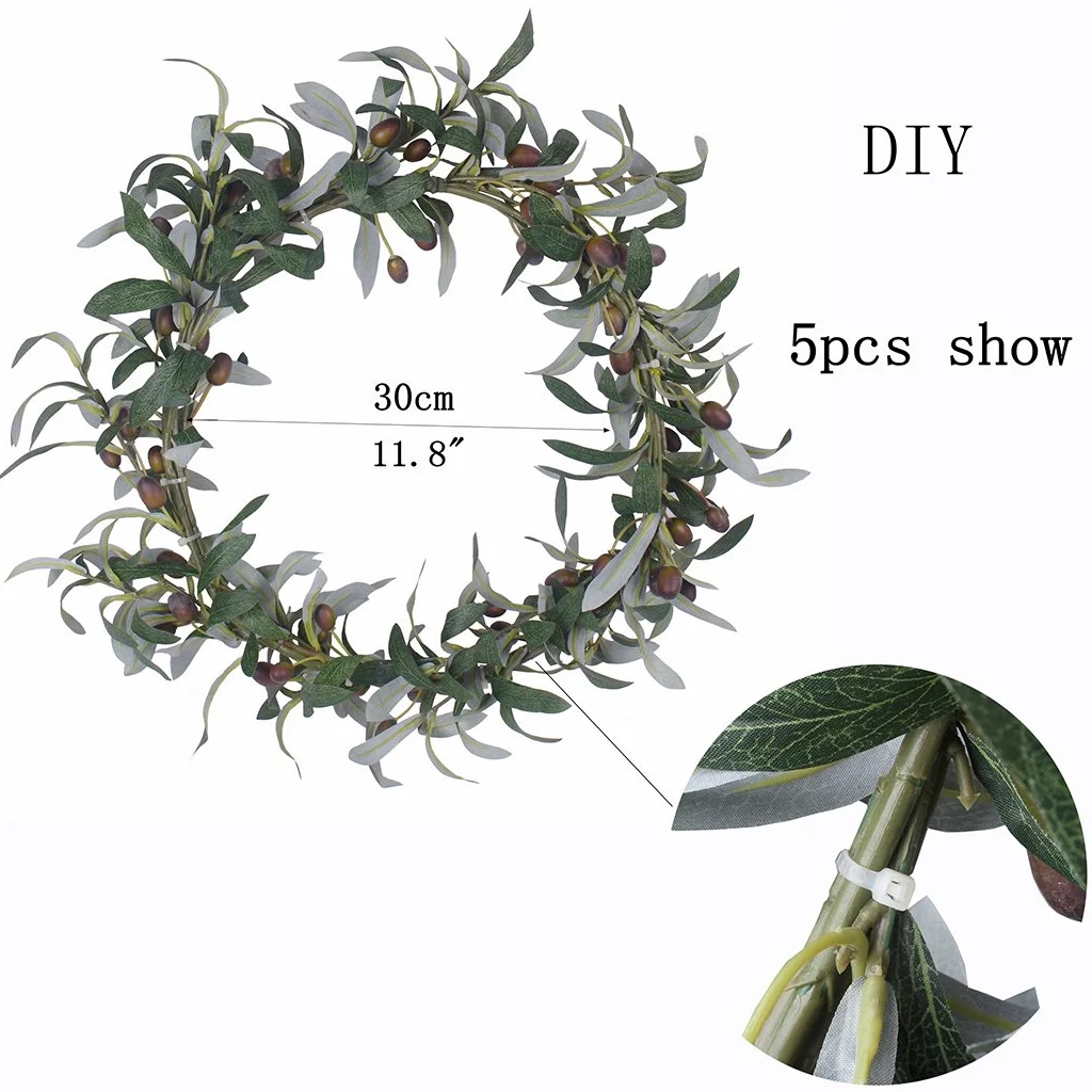 Lot de 5 Branches d'olivier artificielles 71,1 cm