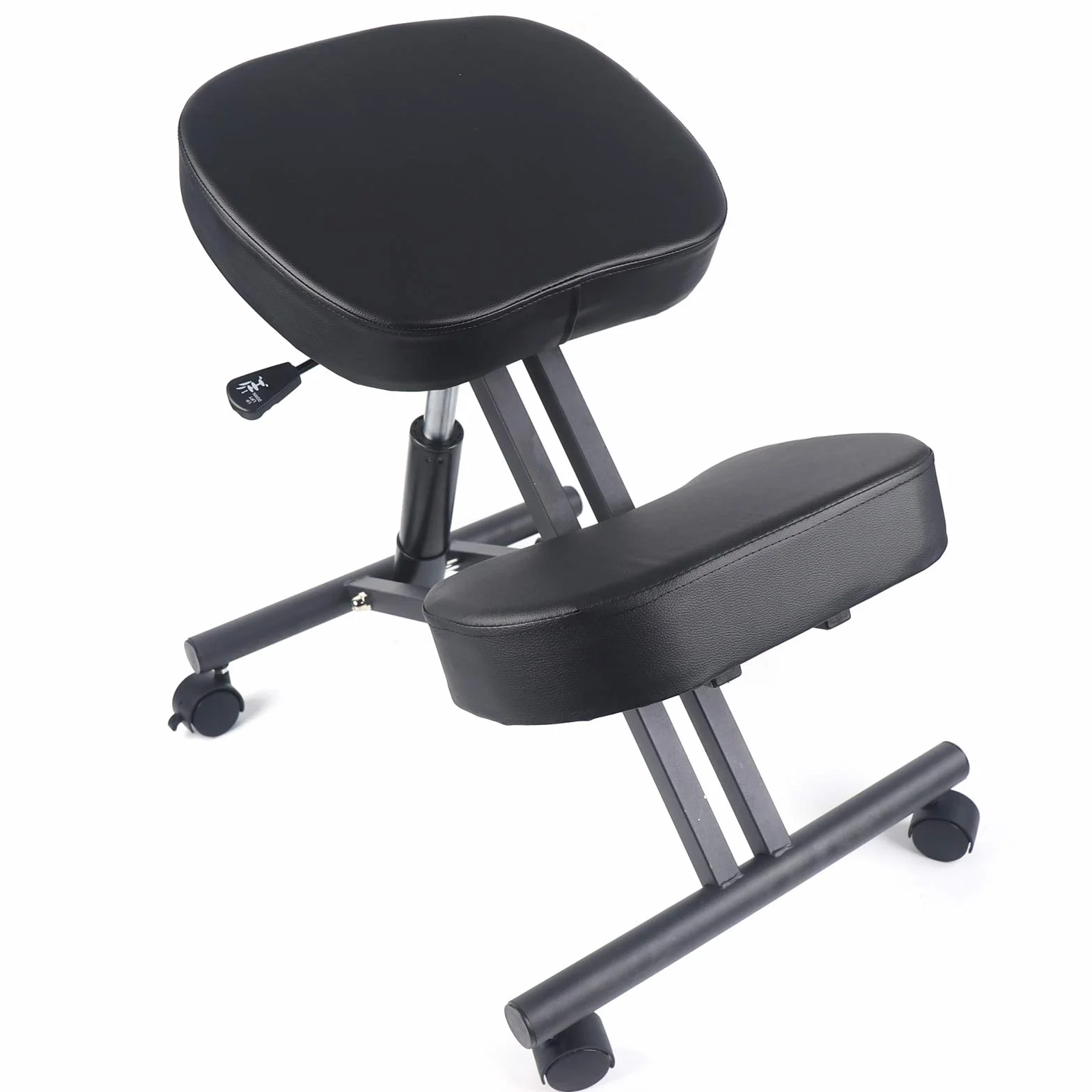 Chaise genoux, ergonomique, réglable, pour la maison, le bureau, peut contenir jusqu'à 250 kg, noire
