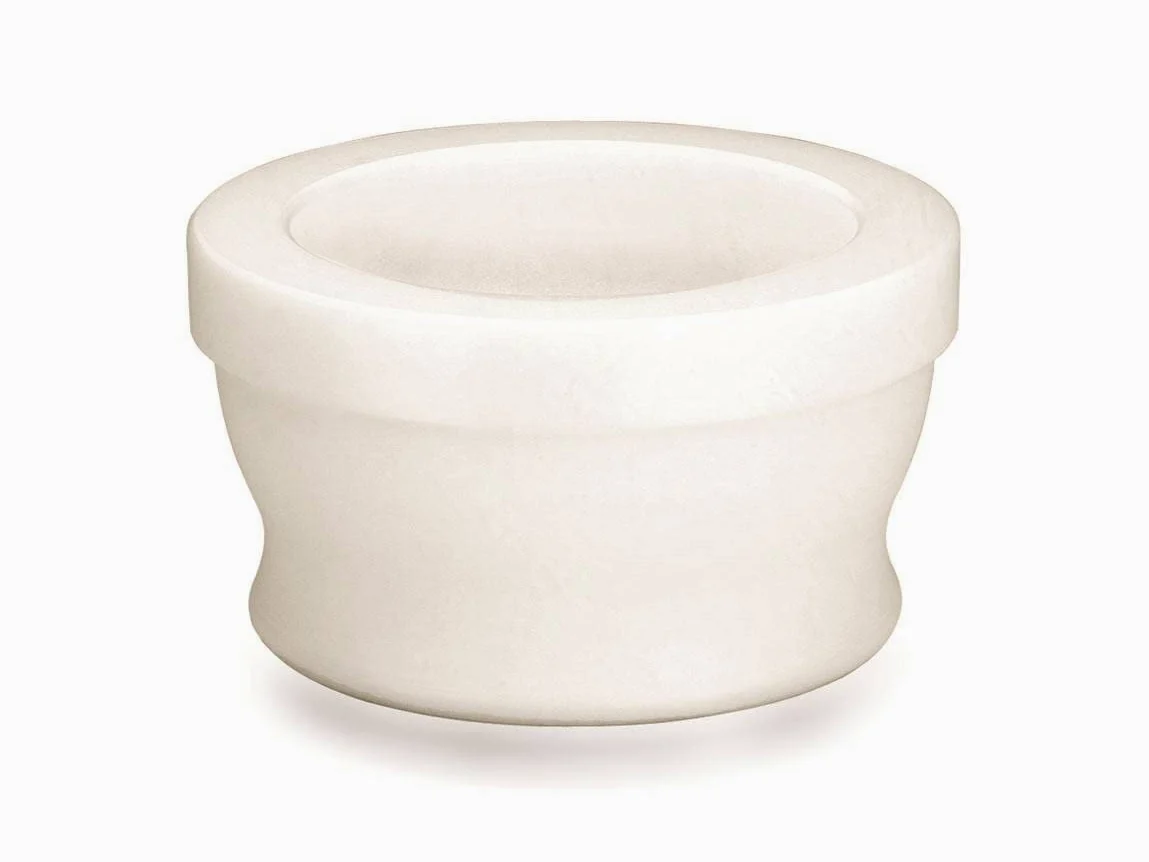 Lacor 60403 - Mortier en polyéthylène 18x10 - Blanc Qualité Professionnelle | Ustensile professionnel durable; conçu pour un rendement optimal y nettoyage rapide et facile au lave-vaisselle