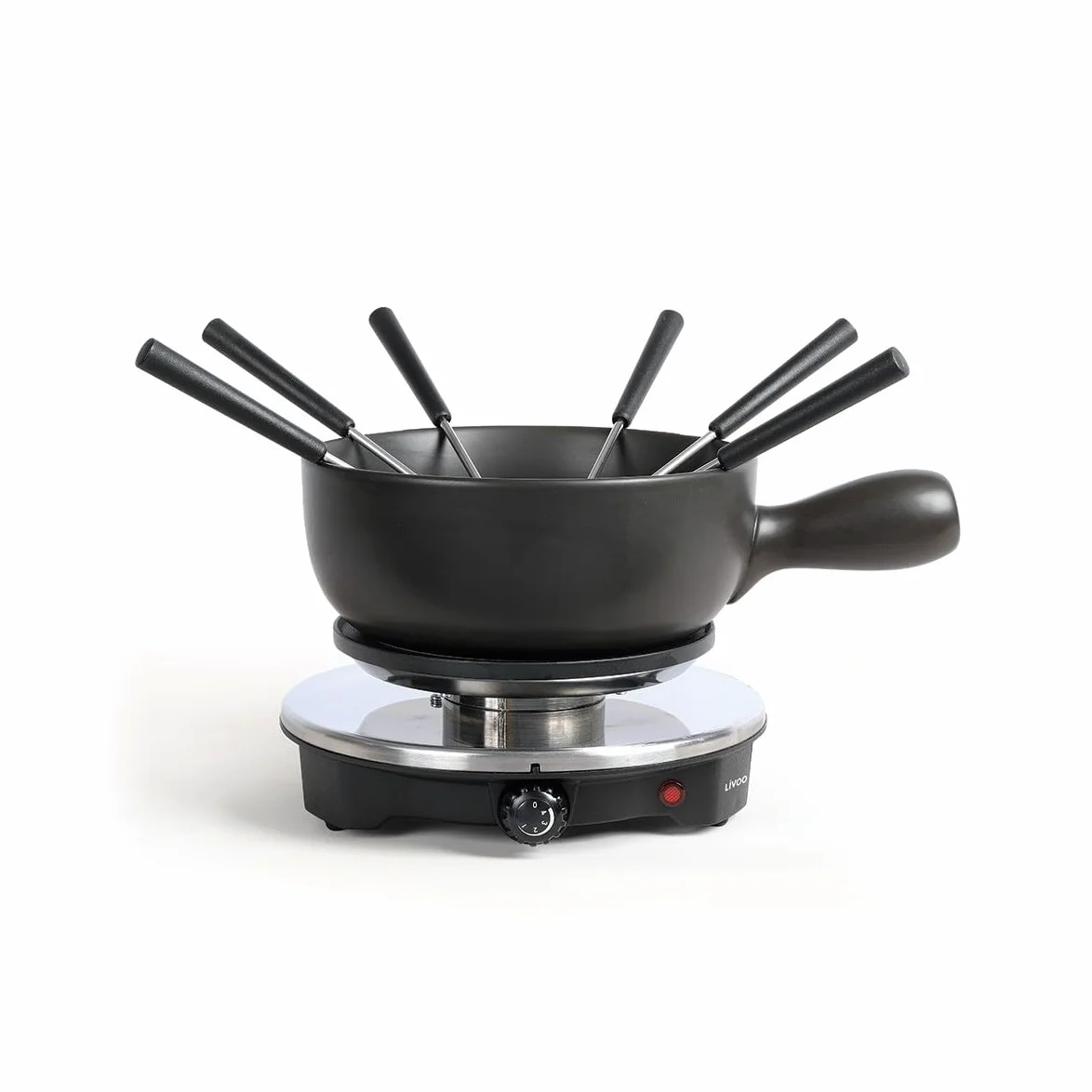 Livoo – Appareil à fondue électrique DOC262 – 6 personnes, 1,2L, 1500W, accessoires inclus