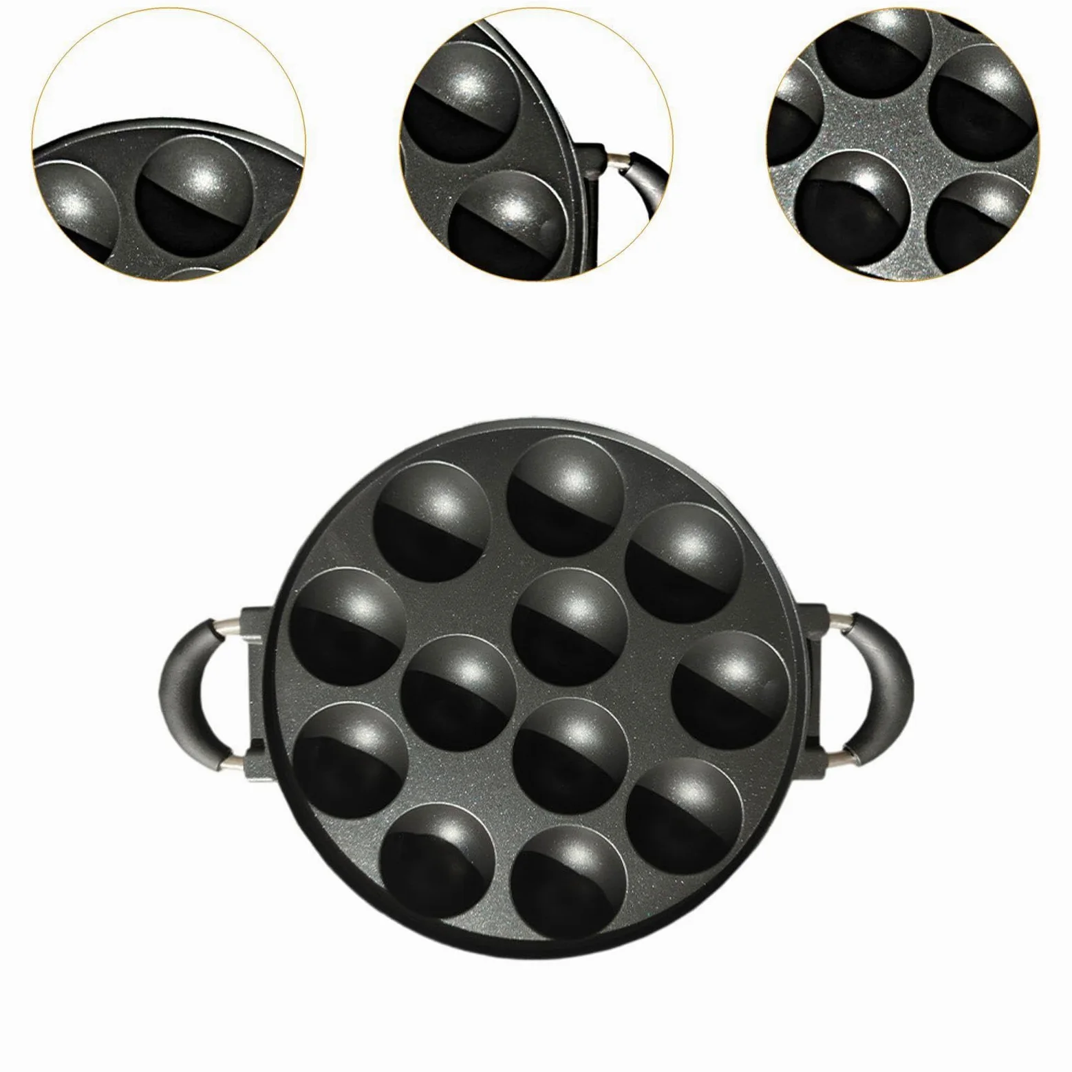 Pan de Cuisson Antiadhésive pour L'utilisation de La Manchette, 12 Trous