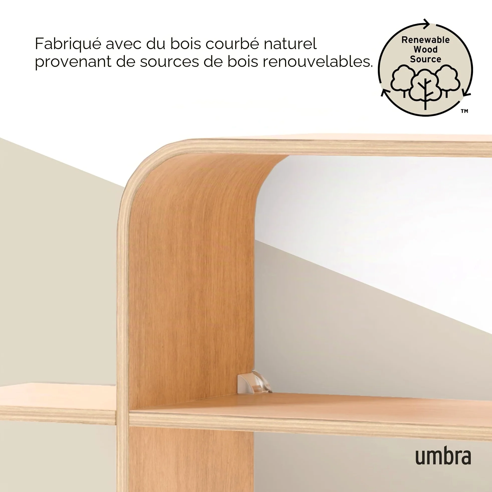 Umbra Montage Étagère Murale, Naturel