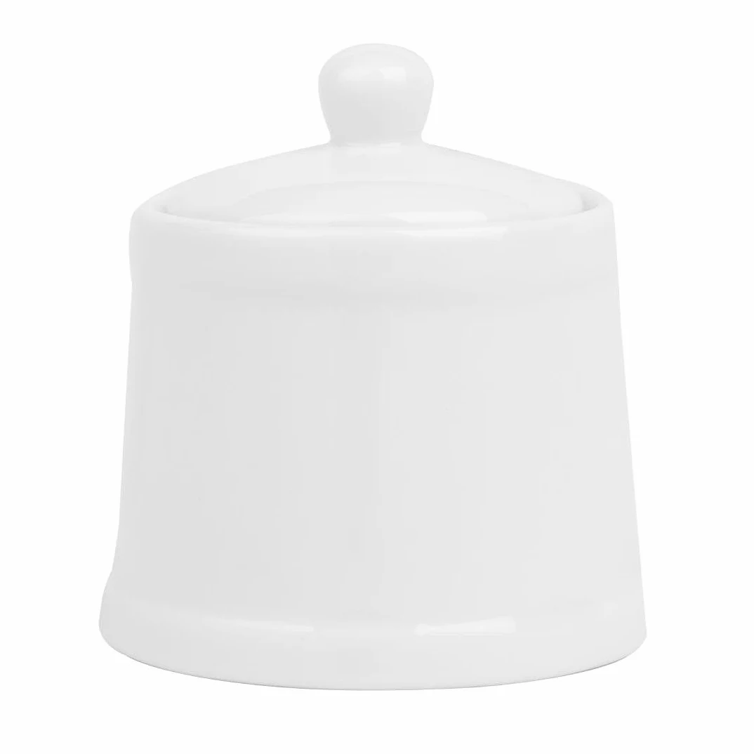 Olympia Whiteware Pier Sucrier avec couvercle – 250 ml (boîte 6)