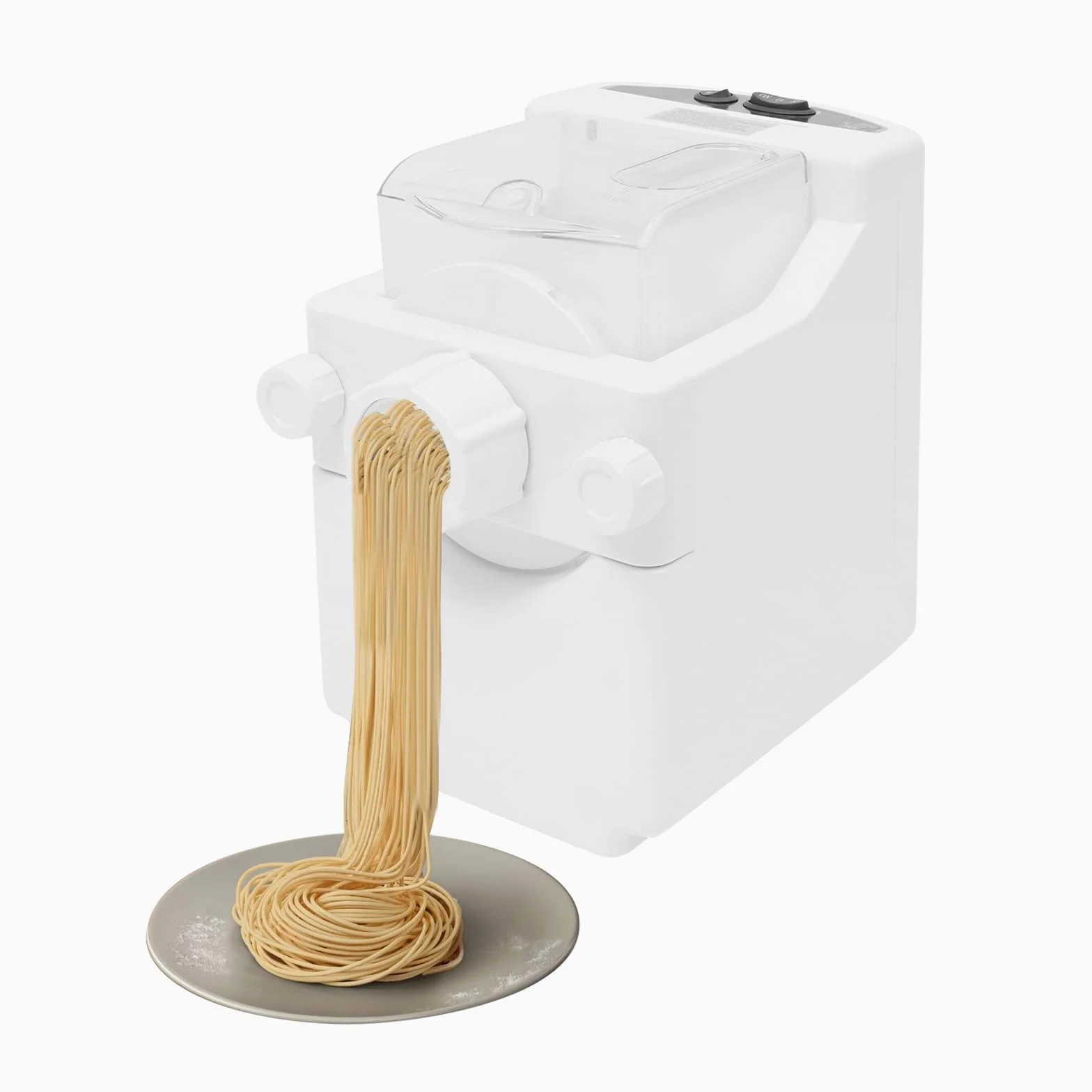Machine à pâtes électrique avec 9 formes, machine à pâtes automatique pour pâtes fraîches et pâte, capacité de 500g, moteur en cuivre de 180W, machine à pâtes pour la maison, pâtes, raviolis, nouilles