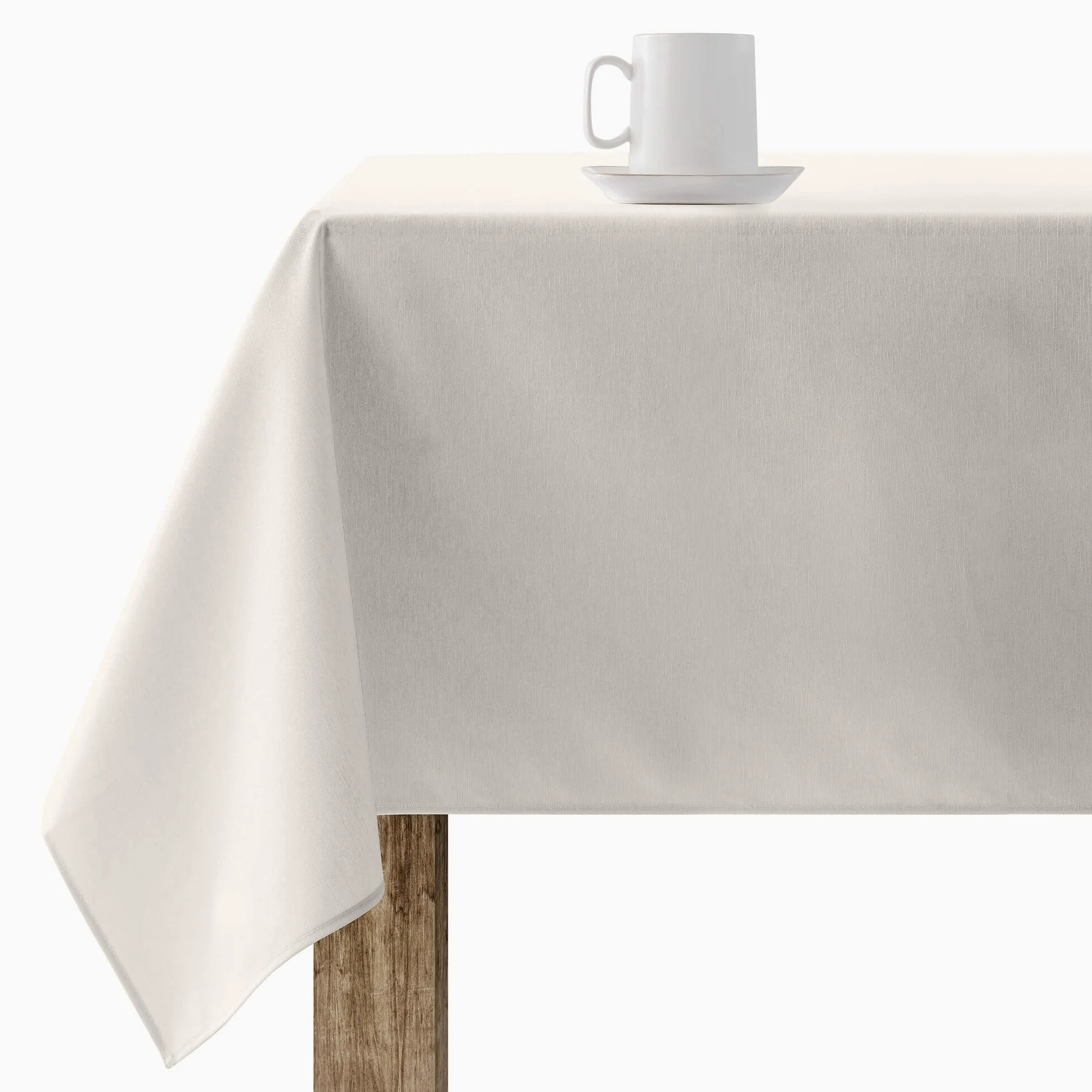 BELUM Nappe en Toile cirée Lisse 102, Nappe Anti-Taches résinée, Nappe antibactérienne, Nappe fabriquée en Tissu Organique, Nappe 100% Coton Biologique (100 x 300 cm)