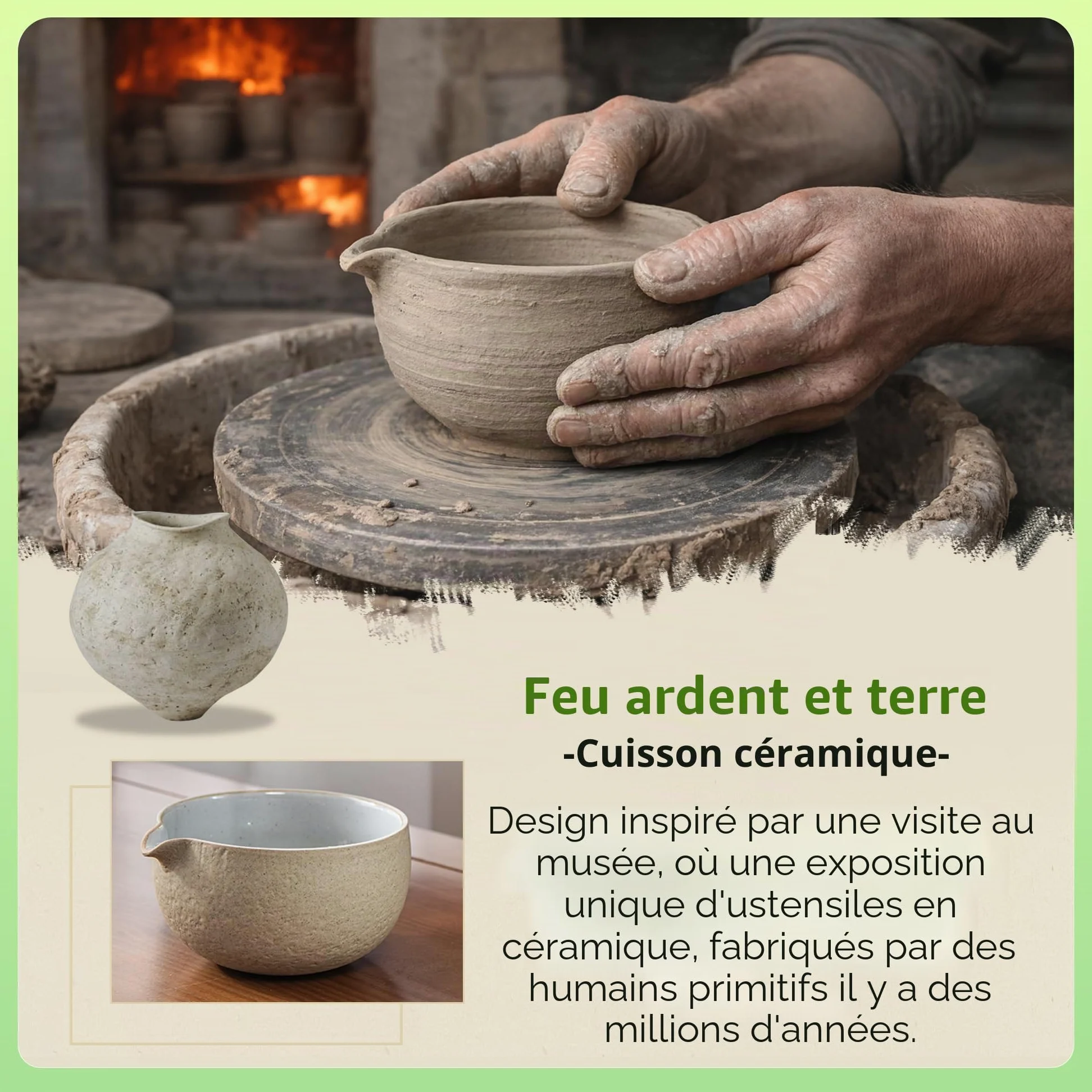 TEANAGOO Kit Matcha 7 pièces, Matcha Set-Bol à matcha avec bec verseur, Fouet à Matcha en Bambou (Chasen), Pelle (Chashaku), Service à thé, (Gris Plus Foncé)
