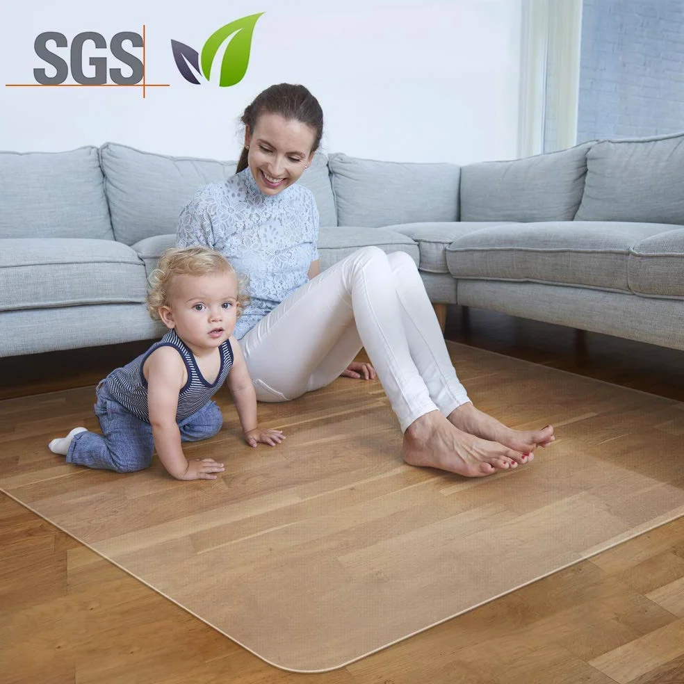 Yoleo Tapis protège-Sol pour Chaise de Bureau, Tapis Transparent pour Protection de sols durs,Haute résistance aux impacts, antidérapant (120cm*90cm)