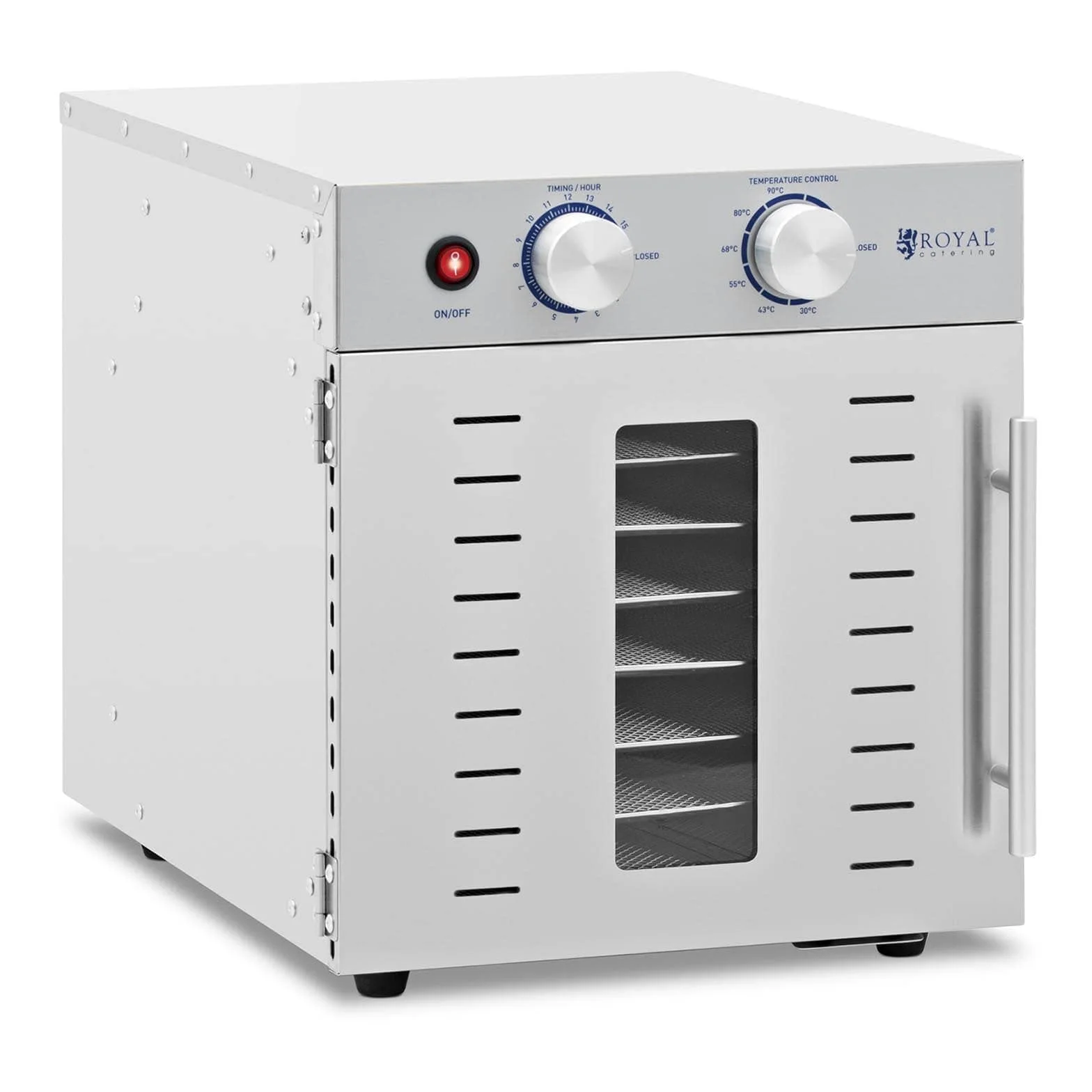 Royal Catering RCDA-800/23S Déshydrateur alimentaire 800 W 8 étagères Sèche alimentaire Déshydrateur professionnel