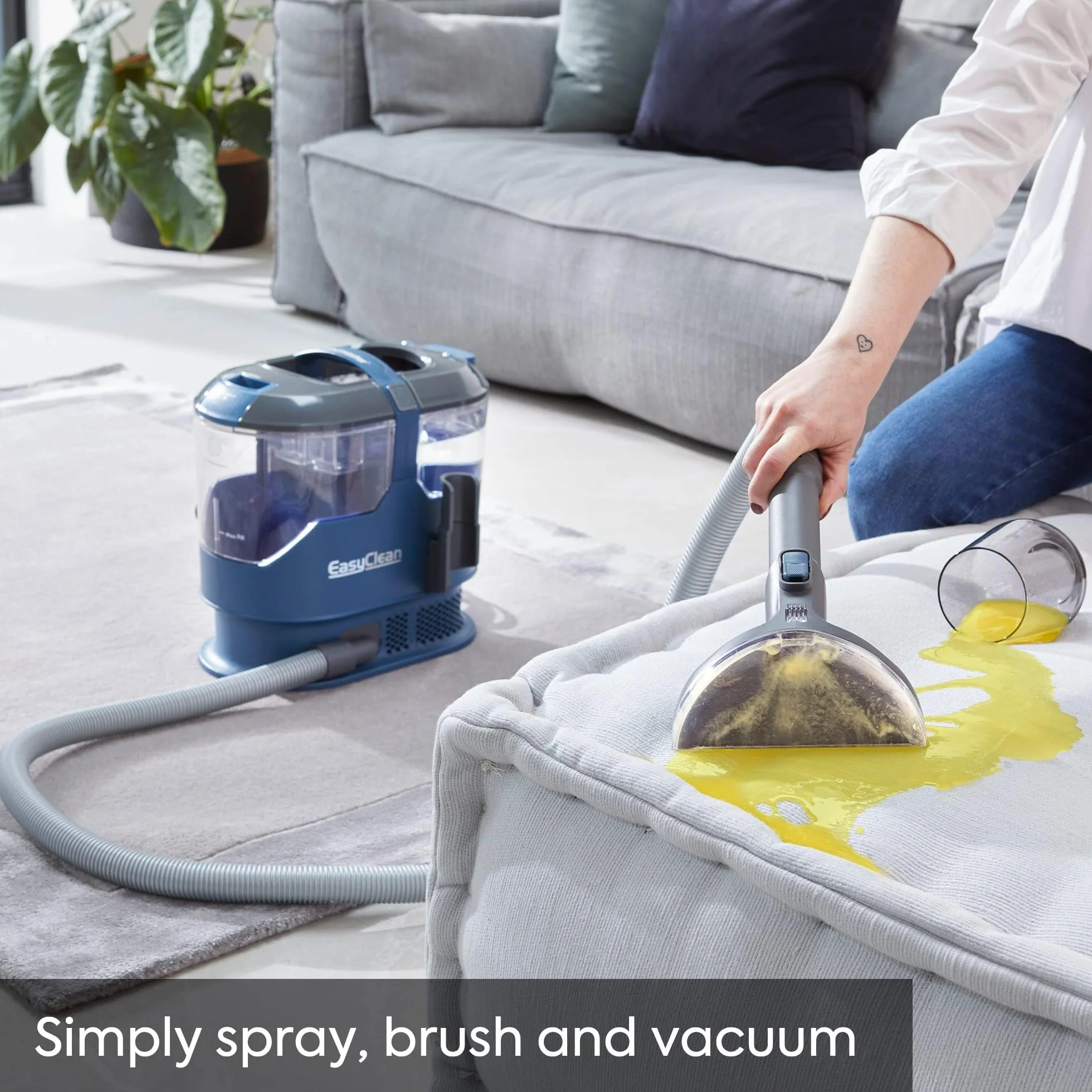 Vacmaster SCA0801 Aspirateur Nettoyeur de Tapis pour canapé, Tapis, Rembourrage, Voiture | Aspirateur Eau-Sec Forte Aspiration Lavage Eau décontamination | 800W