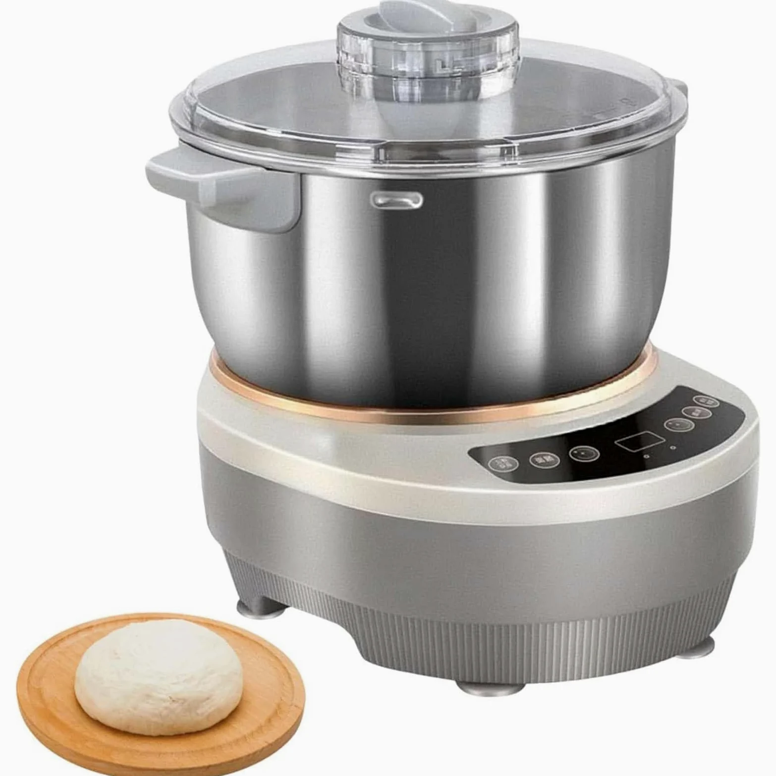 Pétrin Électrique Pour Le Pain. Pétrisseur Automatique Avec Fonction De Levage, Disponible En 5 L Et 7 L, Avec Panneau Tactile Et Cuve Amovible. Idéal Pour Le Levain Et La Pâte À Pizza(5L)
