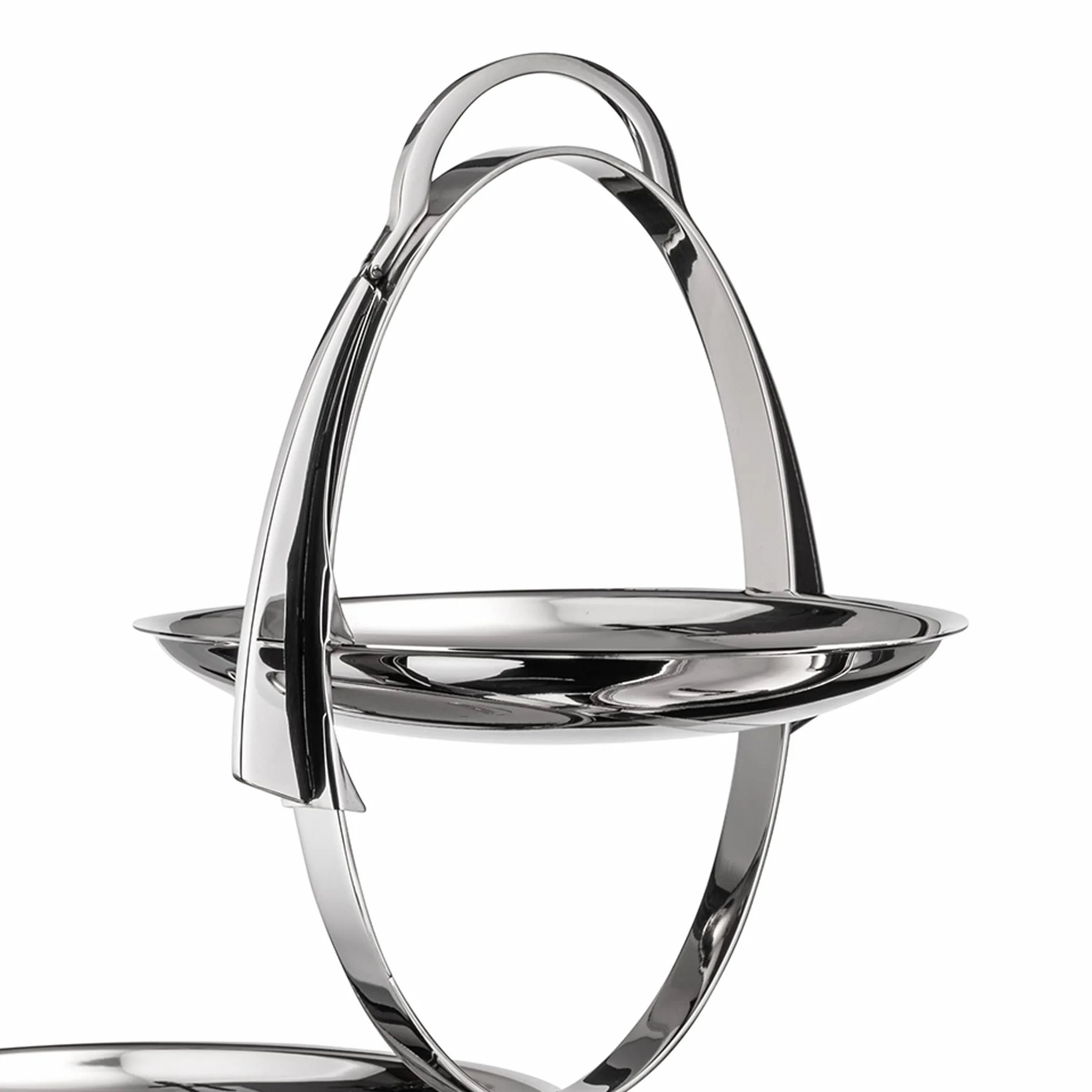 Alessi, AM37 Anna Gong, Presentoir à Gâteau de Design, Acier 18/10, Poli Argent
