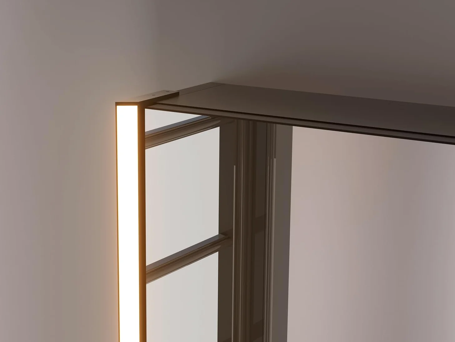 Armoire à pharmacie lumineuse à DEL de 76,2 cm x 58,2 cm avec miroir, bois résistant à l'humidité, intensité variable en continu, 3000 K/5500 K, étagère réglable, design à plat