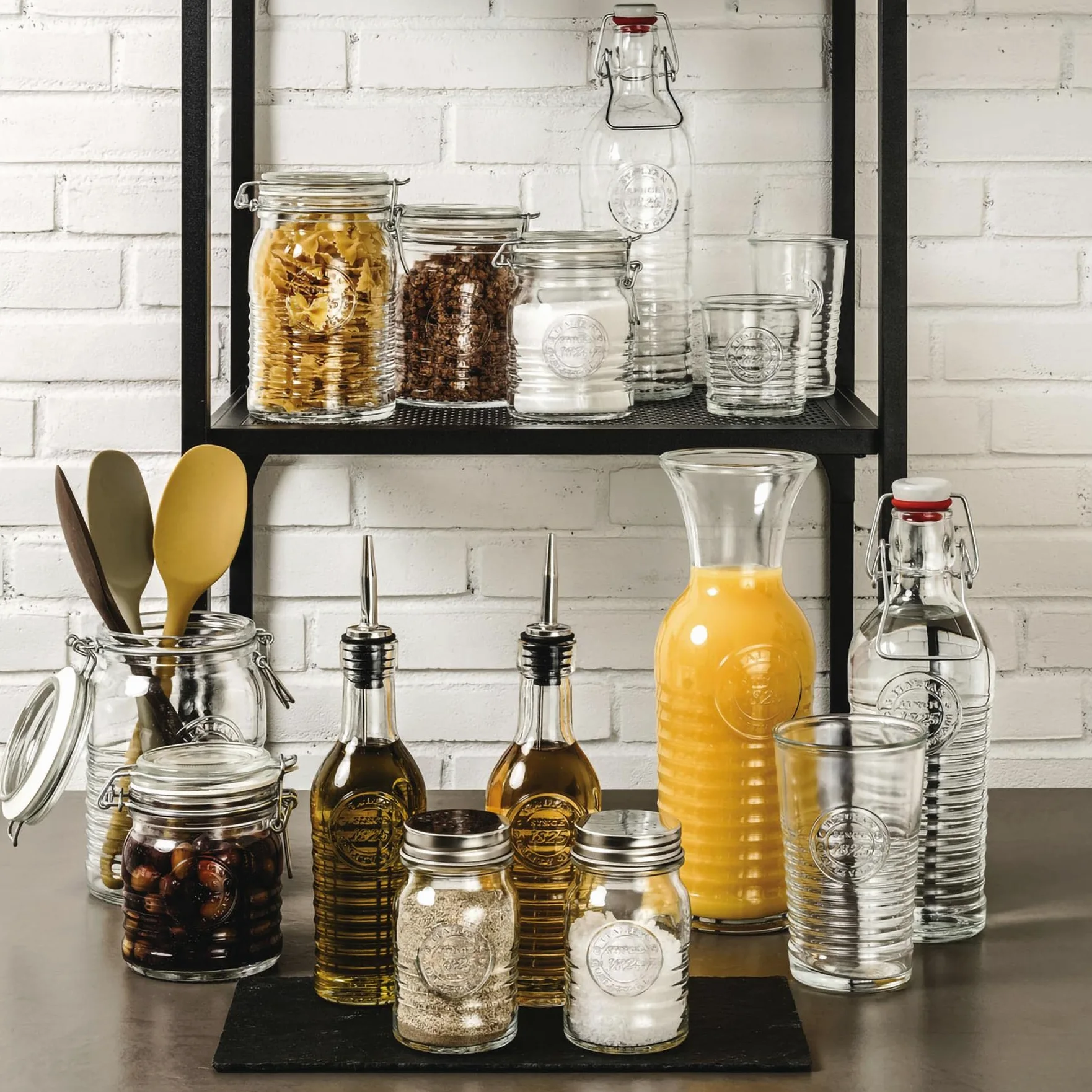 Bormioli Rocco Officina 1825 Highball Verres Set - Cocktail Vintage Verre Coupe Italienne Gobelets - 475ml - Lot de 6