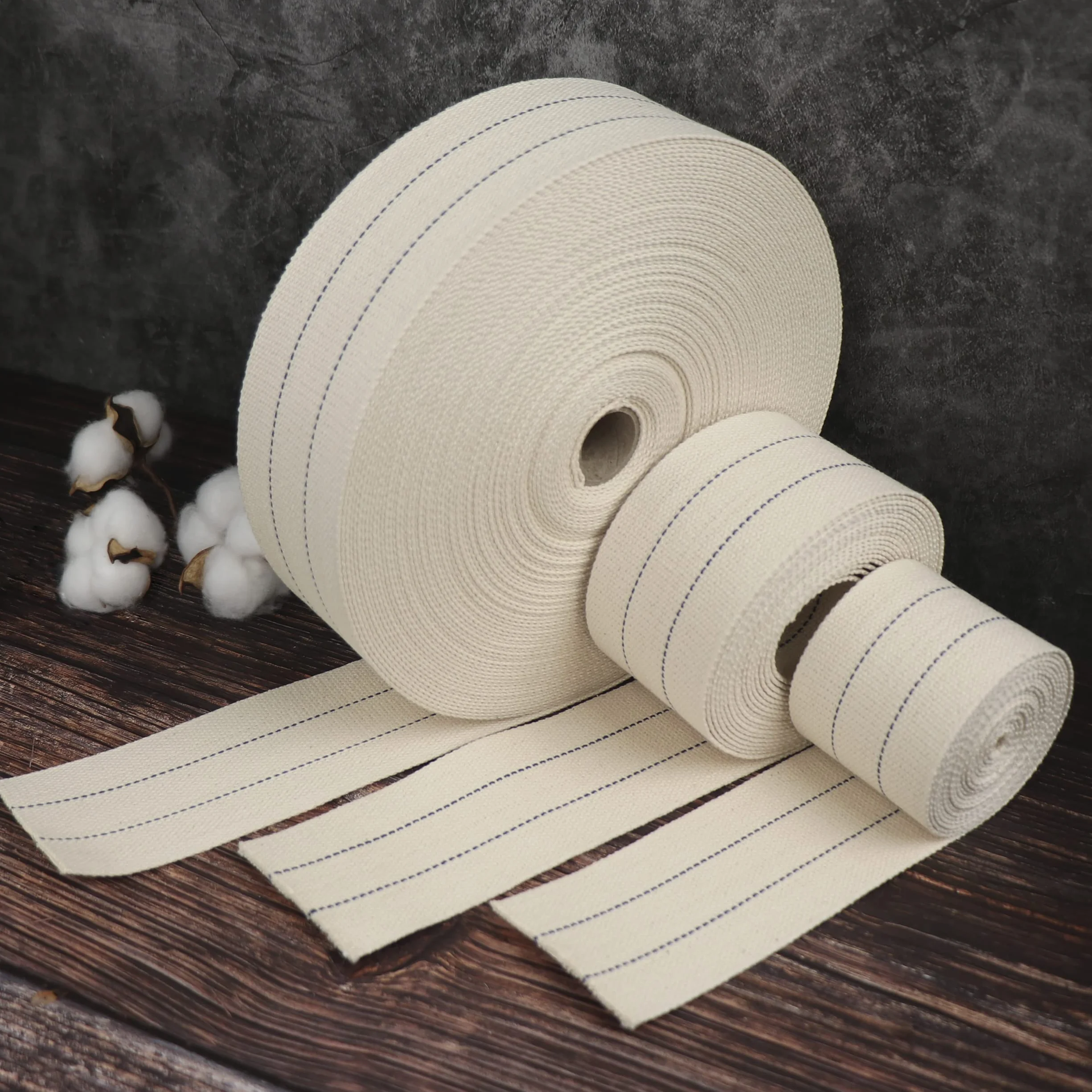 NKlaus Mèche de lampe plate en coton 100 % naturel - 66 mm - Pour brûleur à huile, lampe à pétrole purifié