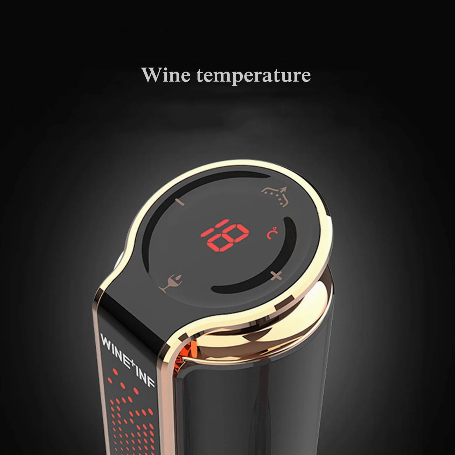 Aérateur de vin électrique à pompe – Bec verseur automatique avec écran LCD One-Touch – Décanteur de vin instantané portable