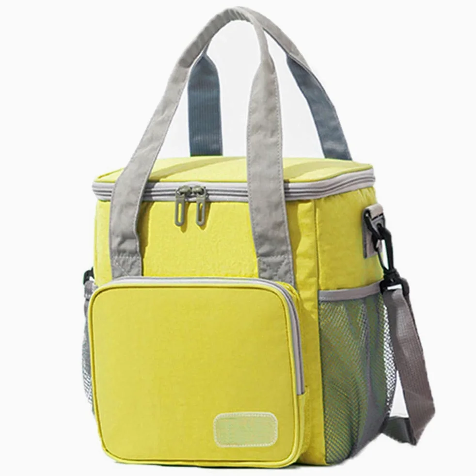Sac Isotherme, Sac Thermique Lunch Bag pour Apportez Repas Fruits, Sac à Déjeuner avec Doublure en Isolant Thermique, Idéal pour Plage, Pique-Nique, Barbecue, Bébé, Bureau
