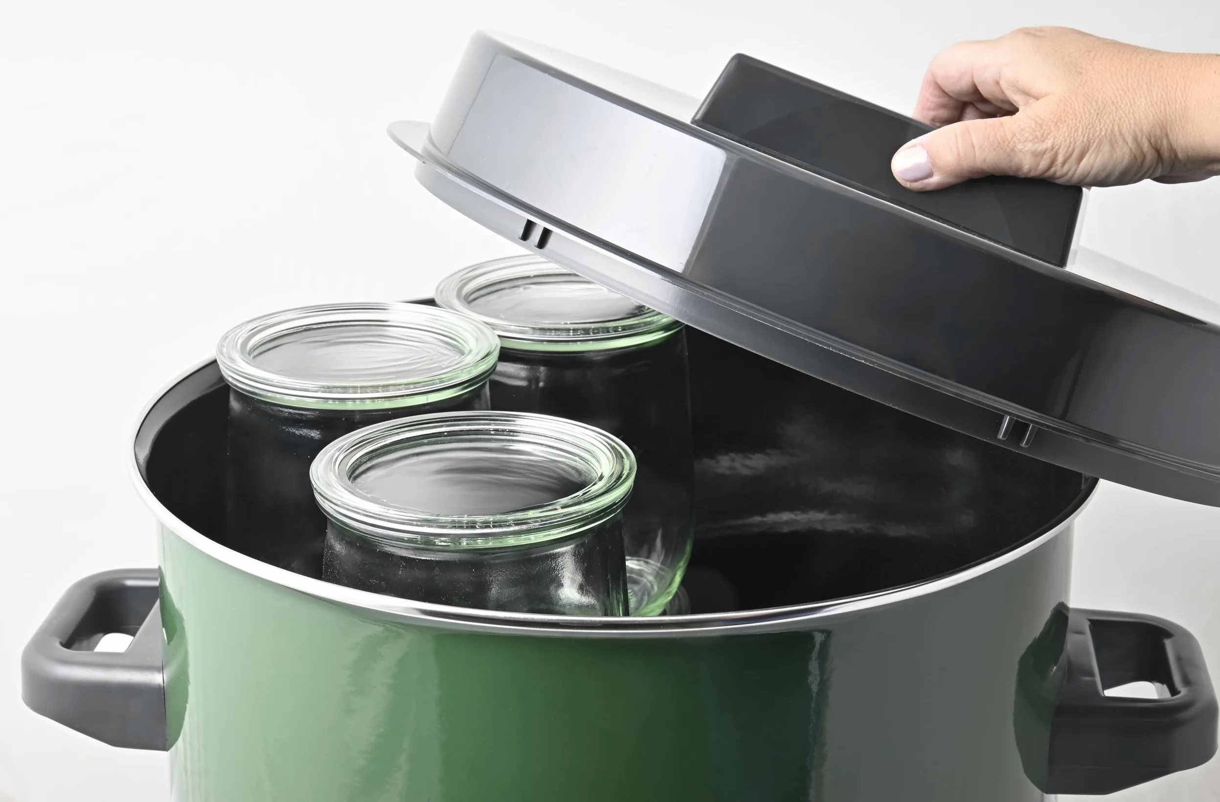 KOCHSTAR K99125035, Stérilisateur de bocaux électrique, Thermostat, 27 litres, Acier Emaillé, Décor Cerf