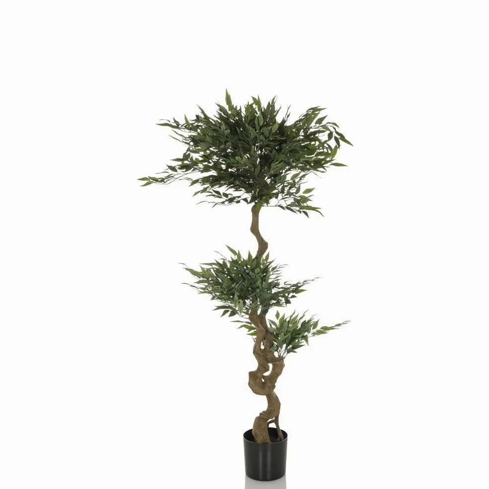 hjh OFFICE Plante Artificielle Acacia Plante décorative Artificielle 155 cm, Arbre Artificiel Facile d'entretien, Vert 871054