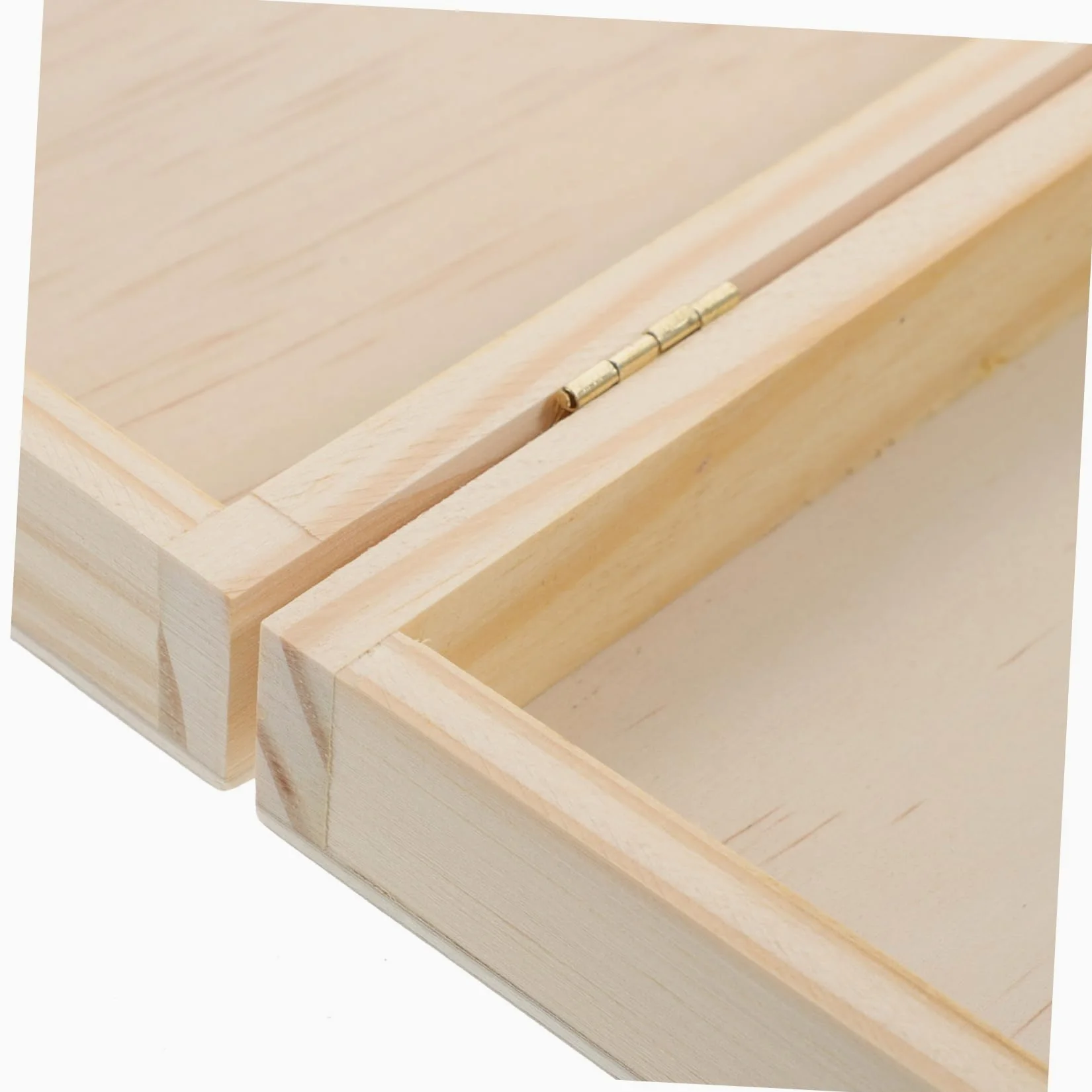 Lurrose 1pièce Boîte De Rangement Bois Pour Peinture Et Crayons Étui Pratique Multi-usage Bois Massif Pour Étudiants Et Artistes