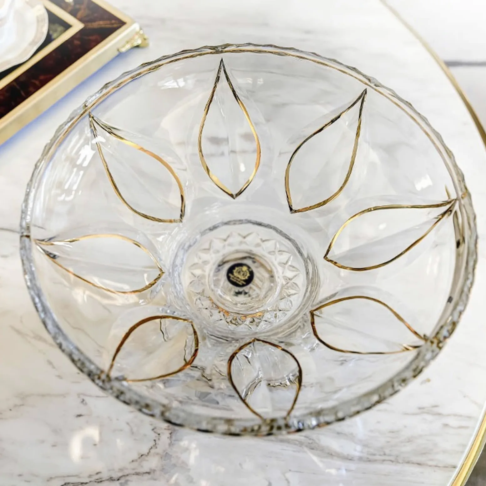 Corbeille à Fruits en Verre de Haute qualité, Bol à Fruits créatif à Pied Haut, Table Basse de Salon de Luxe légère, Assiette à Bonbons et collations, Plat à Fruits