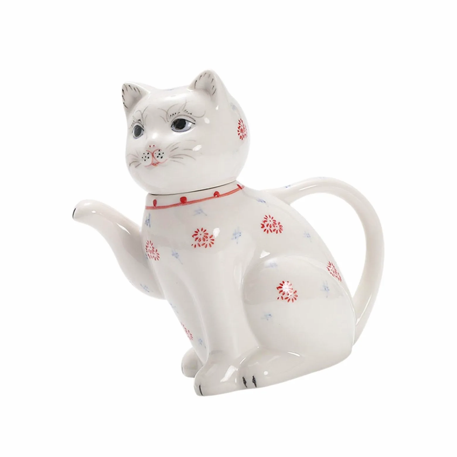 F Fityle Adorable théière en forme de chat, pichet à thé, réutilisable, robuste, en céramique, pour Restaurant, eau froide, café,