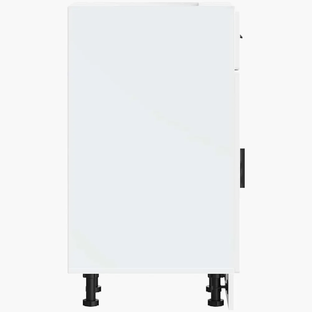 Armoire de cuisine Porto blanc bois d ingénierie